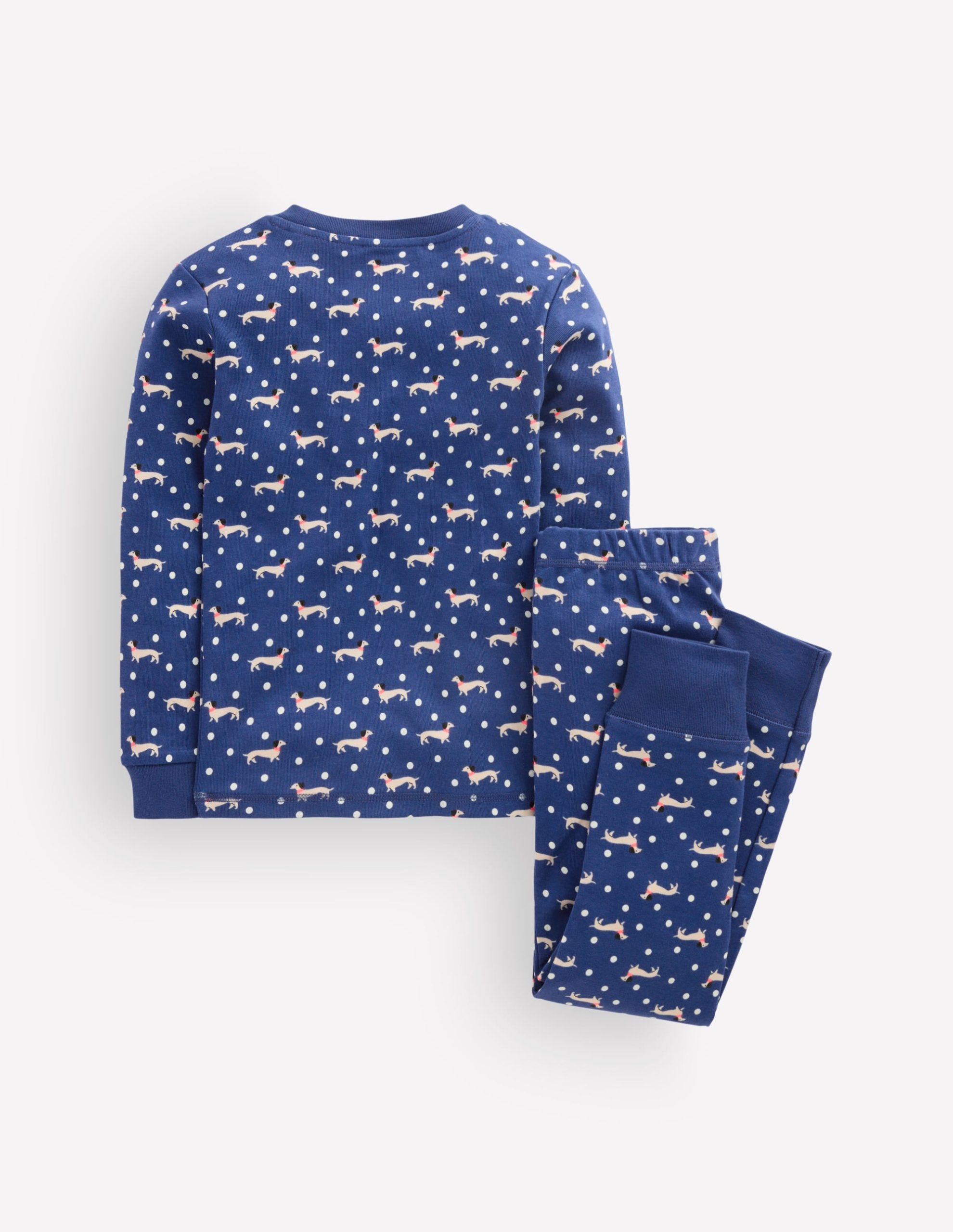 Snug Glow-In-The-Dark Pajamas-Blue Spotty Dog - Image 2