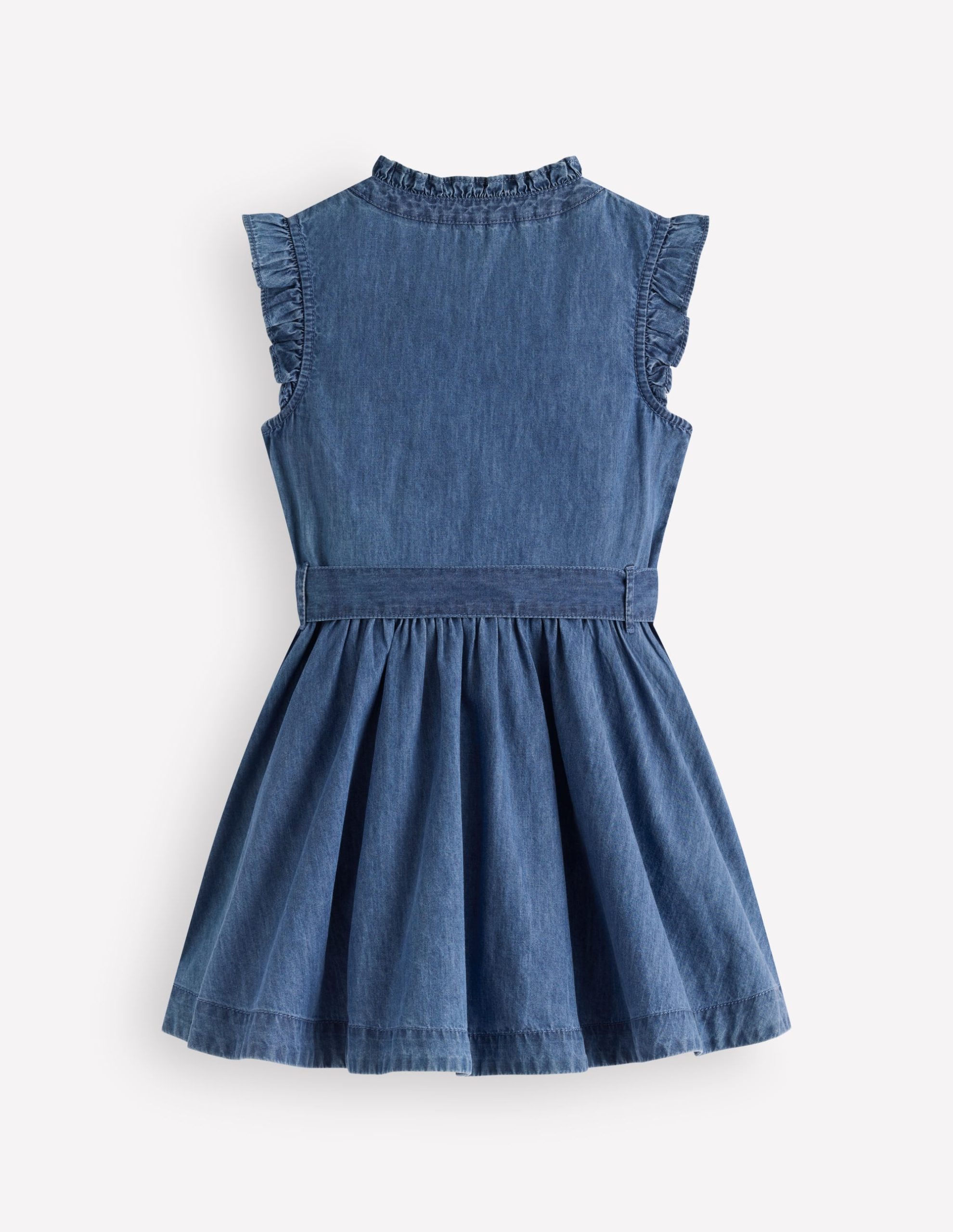 Ruffle Shirt Dress-Mid Vintage - Image 2