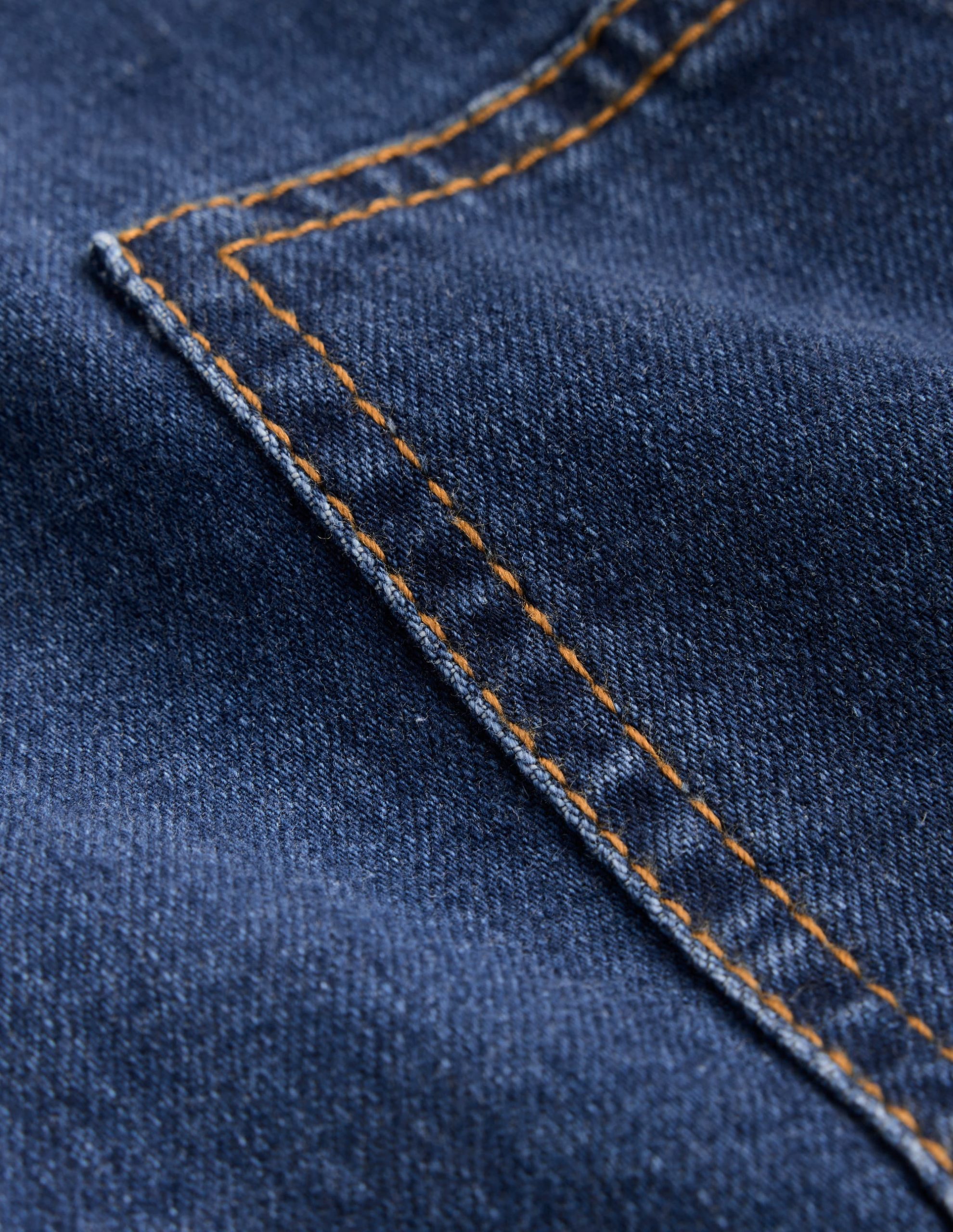 Adeline A-line Overalls Dress-Plain Denim - Image 3