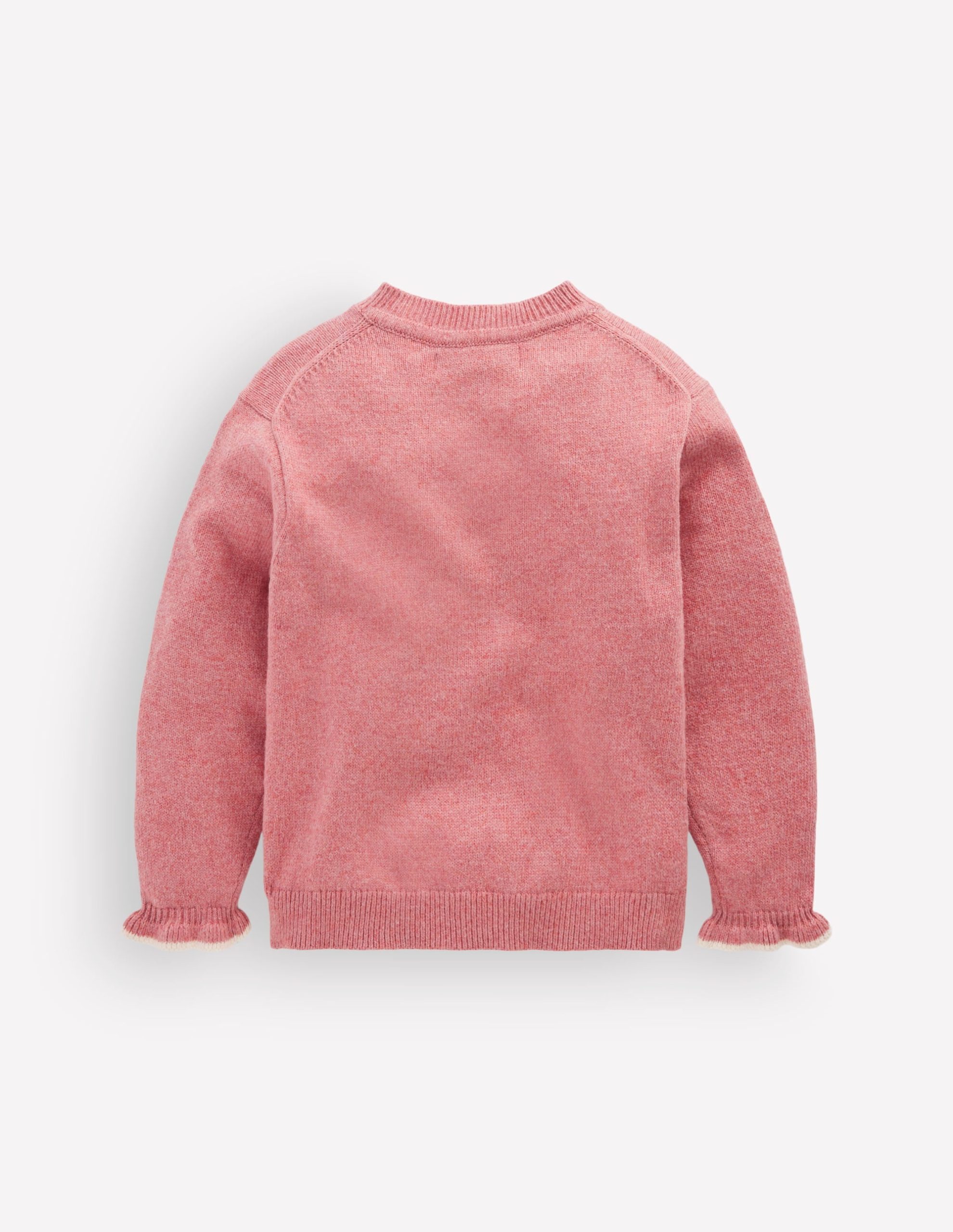 Everyday Frilled Cardigan-Vintage Rose - Image 4