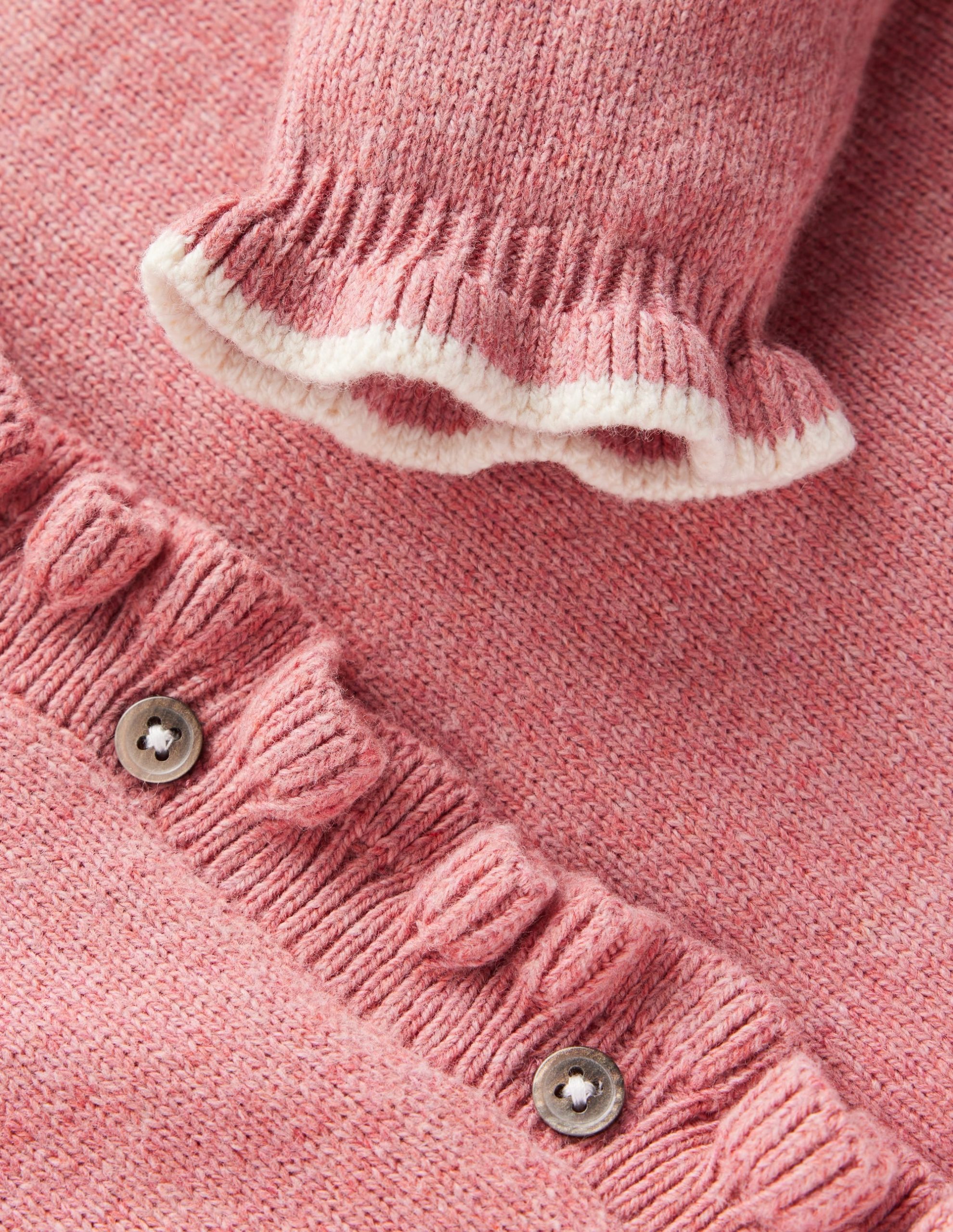 Everyday Frilled Cardigan-Vintage Rose - Image 5