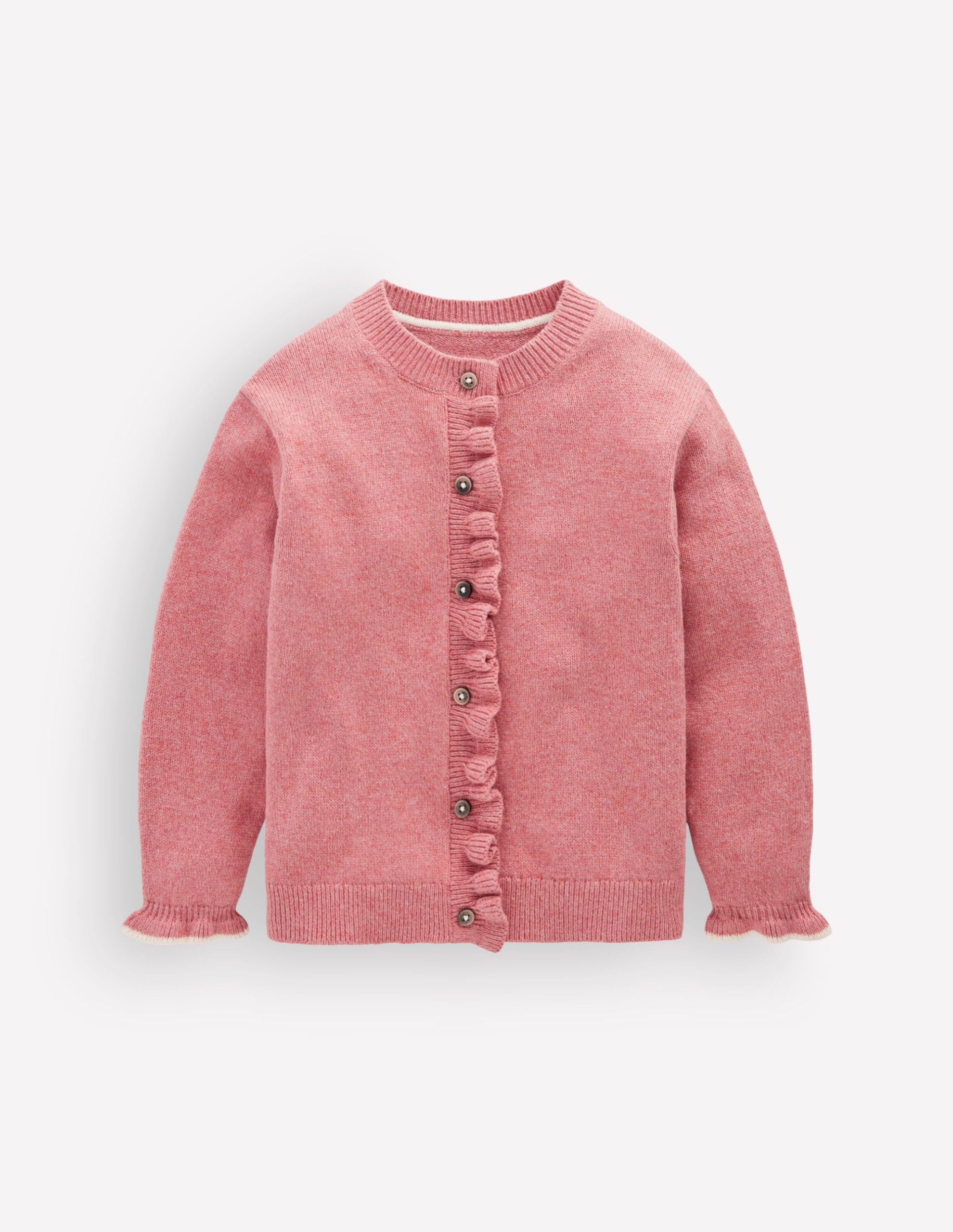 Everyday Frilled Cardigan-Vintage Rose - Image 3