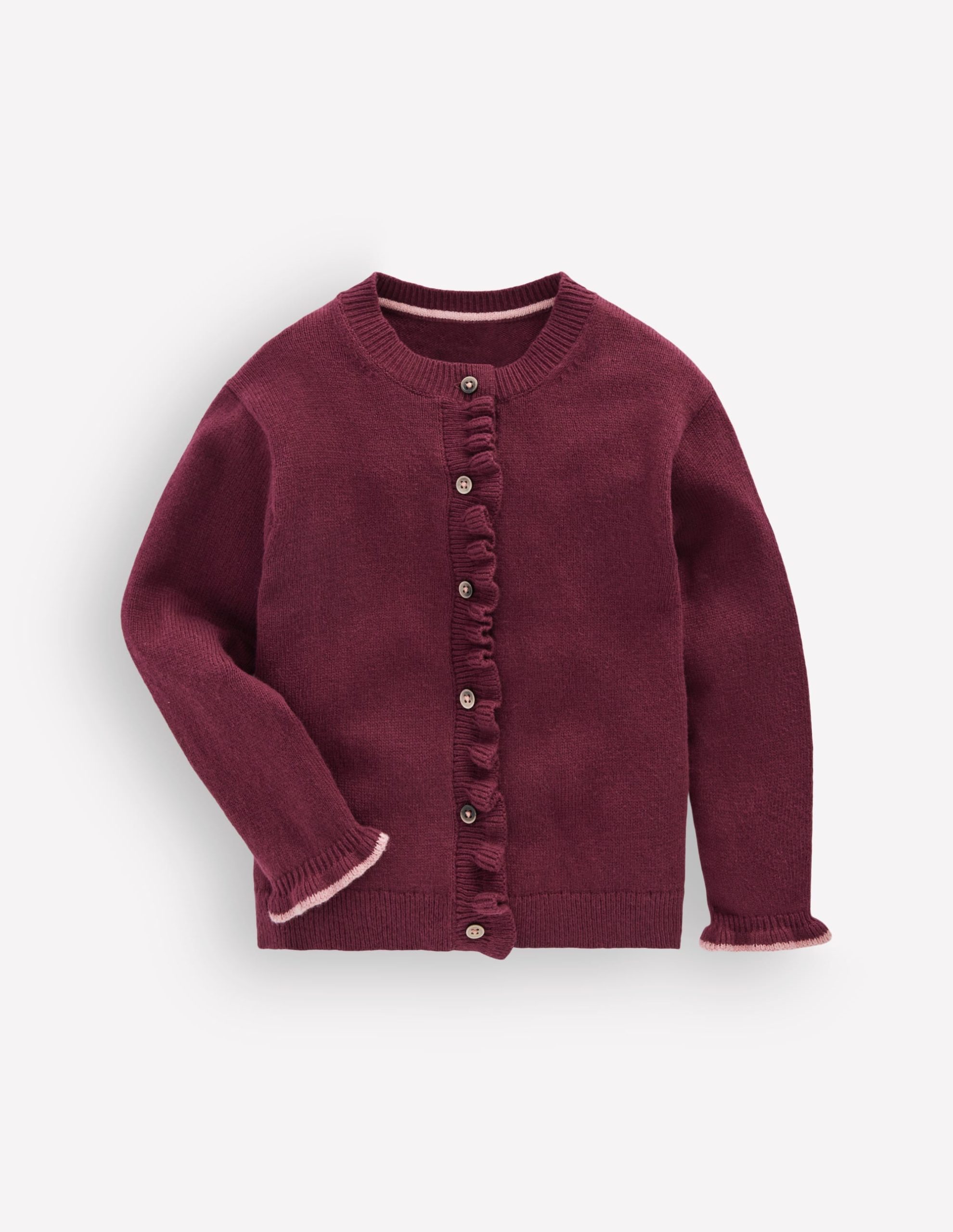 Everyday Frilled Cardigan-Deep Wisteria - Image 3