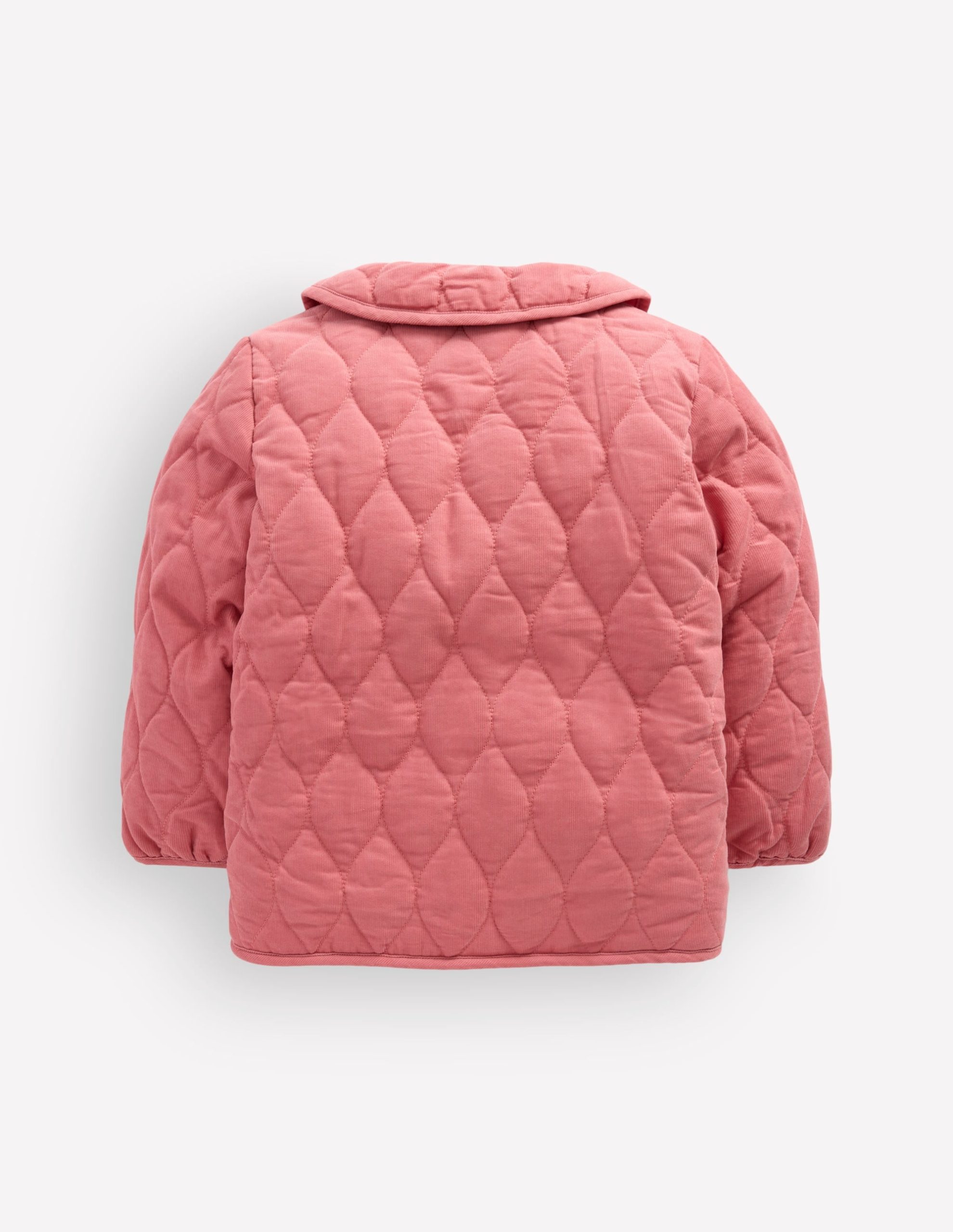 Quilted Cord Jacket-Heather Rose Floral Embroidery - Image 3