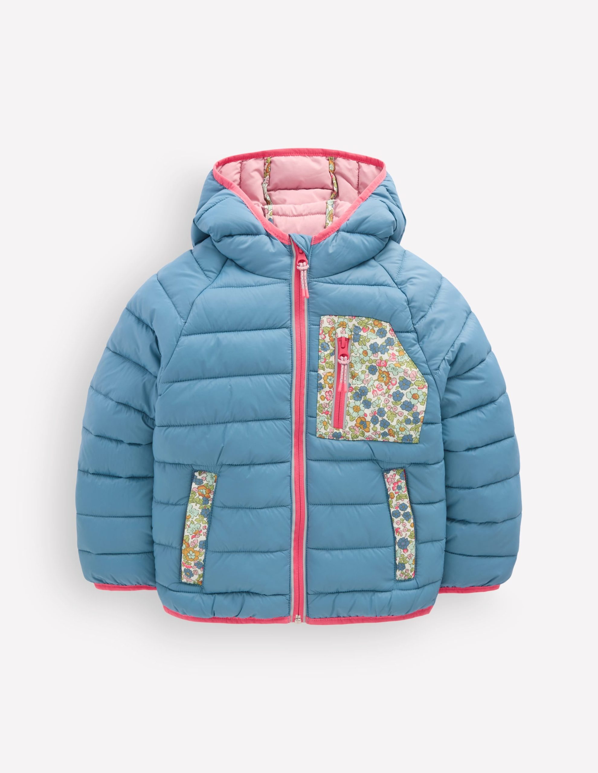 Pack-away Padded Jacket-Blue - Image 3