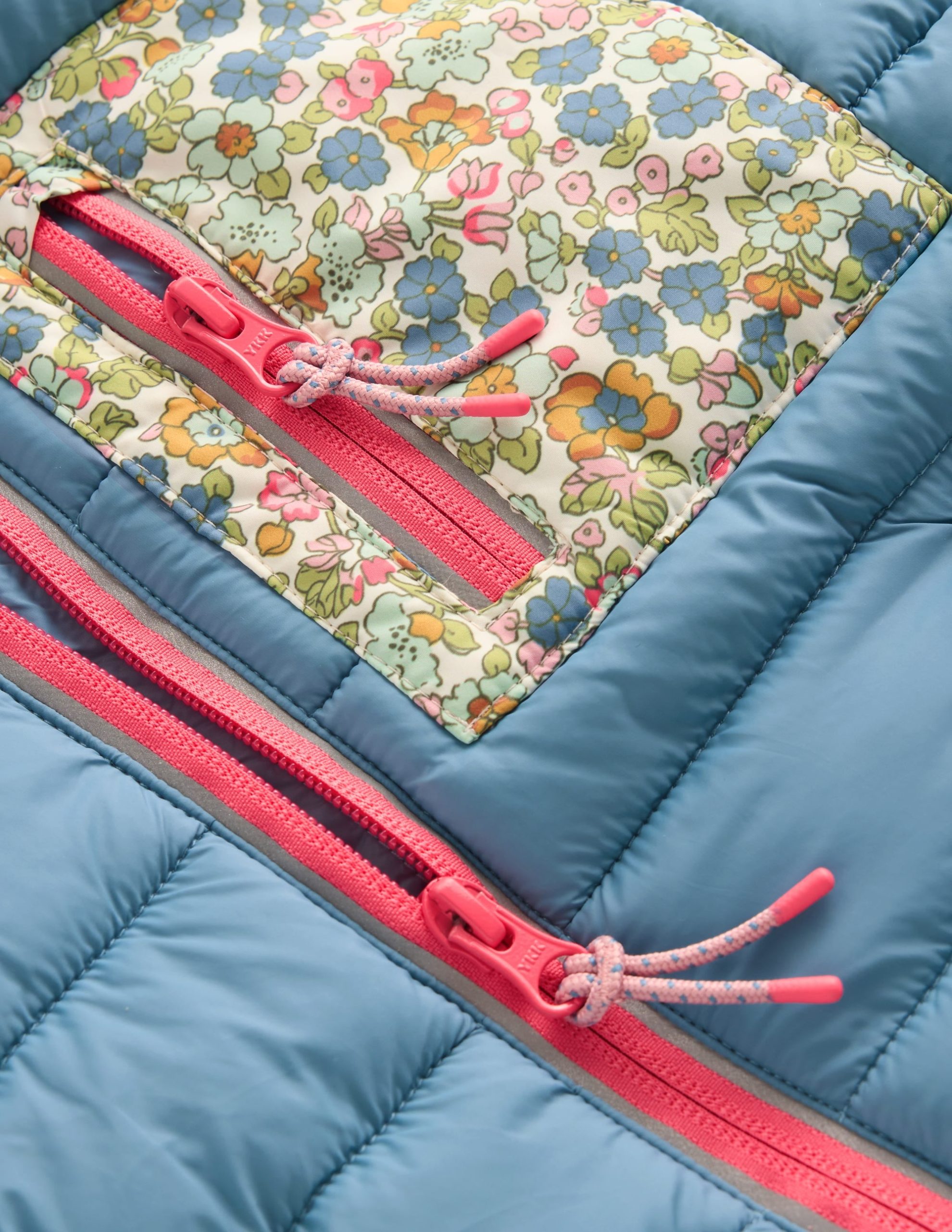 Pack-away Padded Jacket-Blue - Image 5