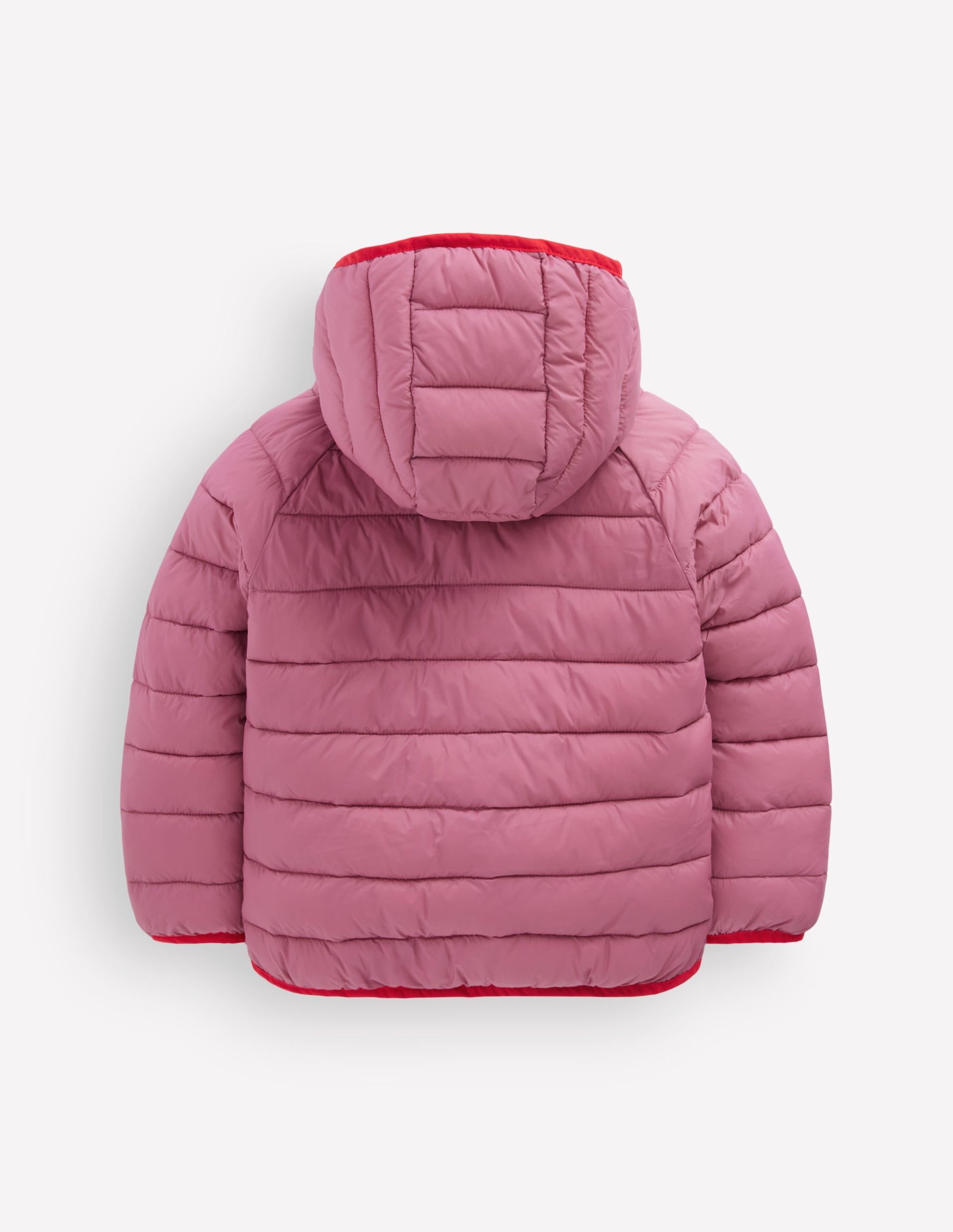 Pack-away Padded Jacket-Pink Heather - Image 4