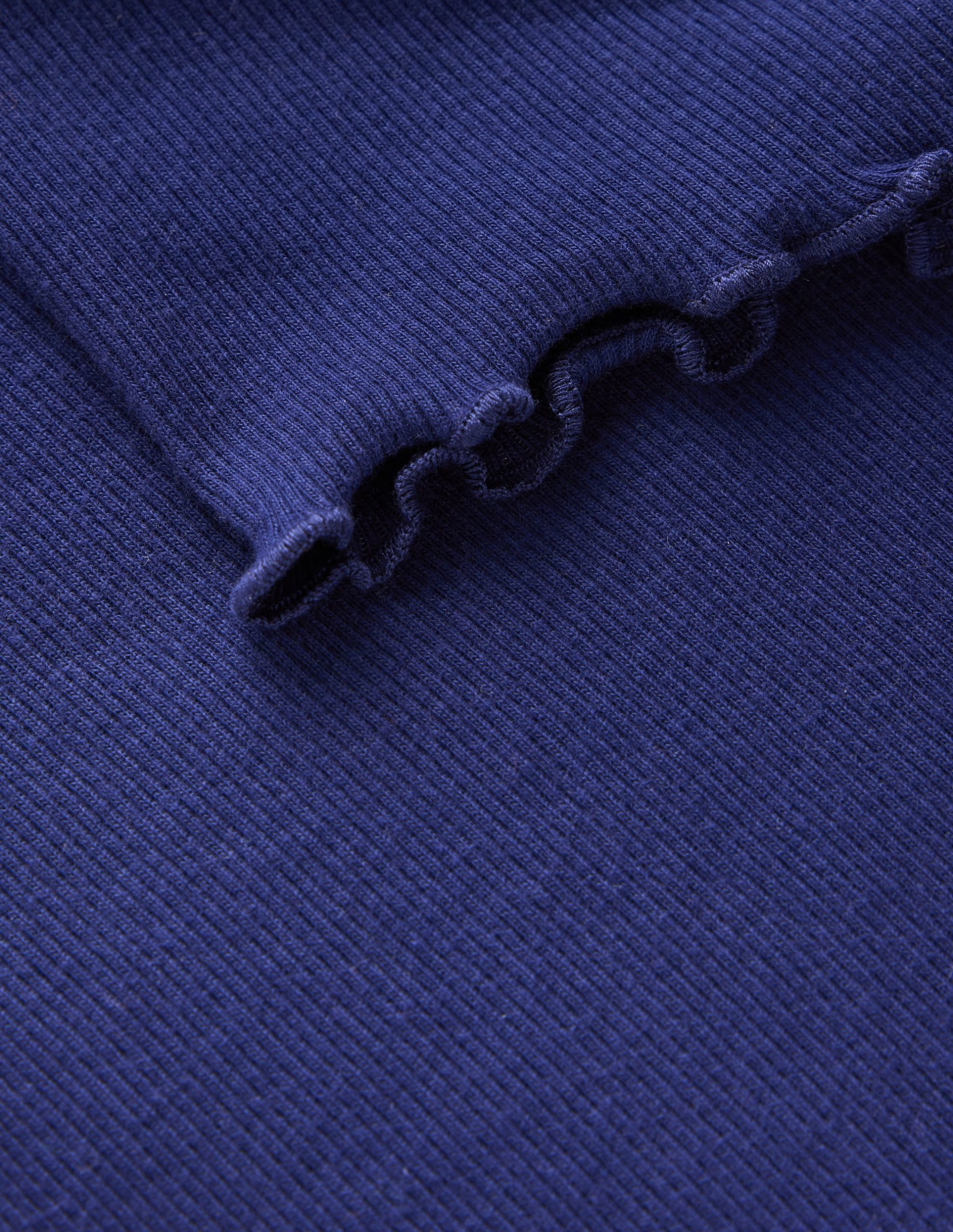 Short Sleeve Rib T-Shirt-College Navy - Image 3
