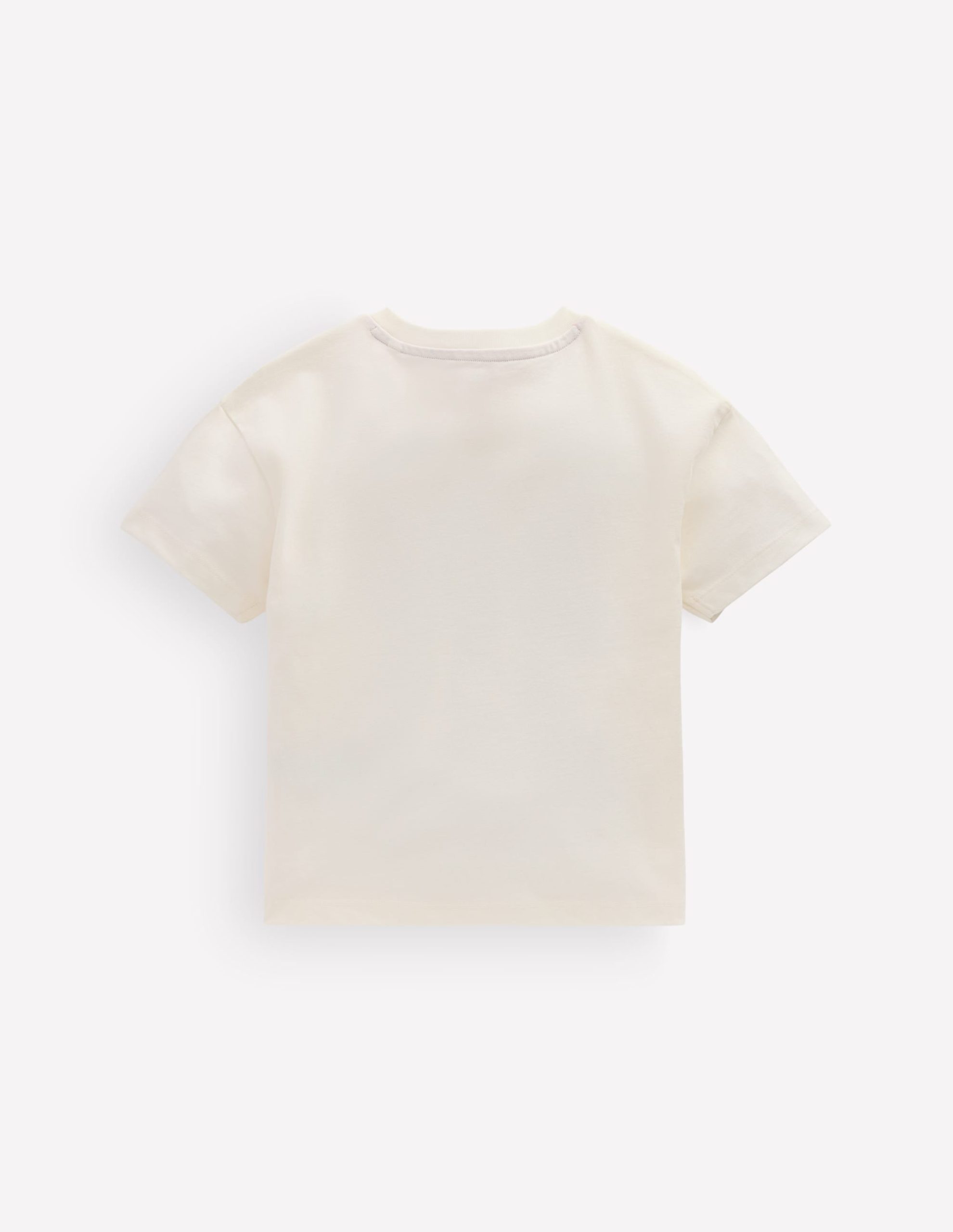 Short Sleeve Printed T-shirt-Soft Ivory Cats - Image 2
