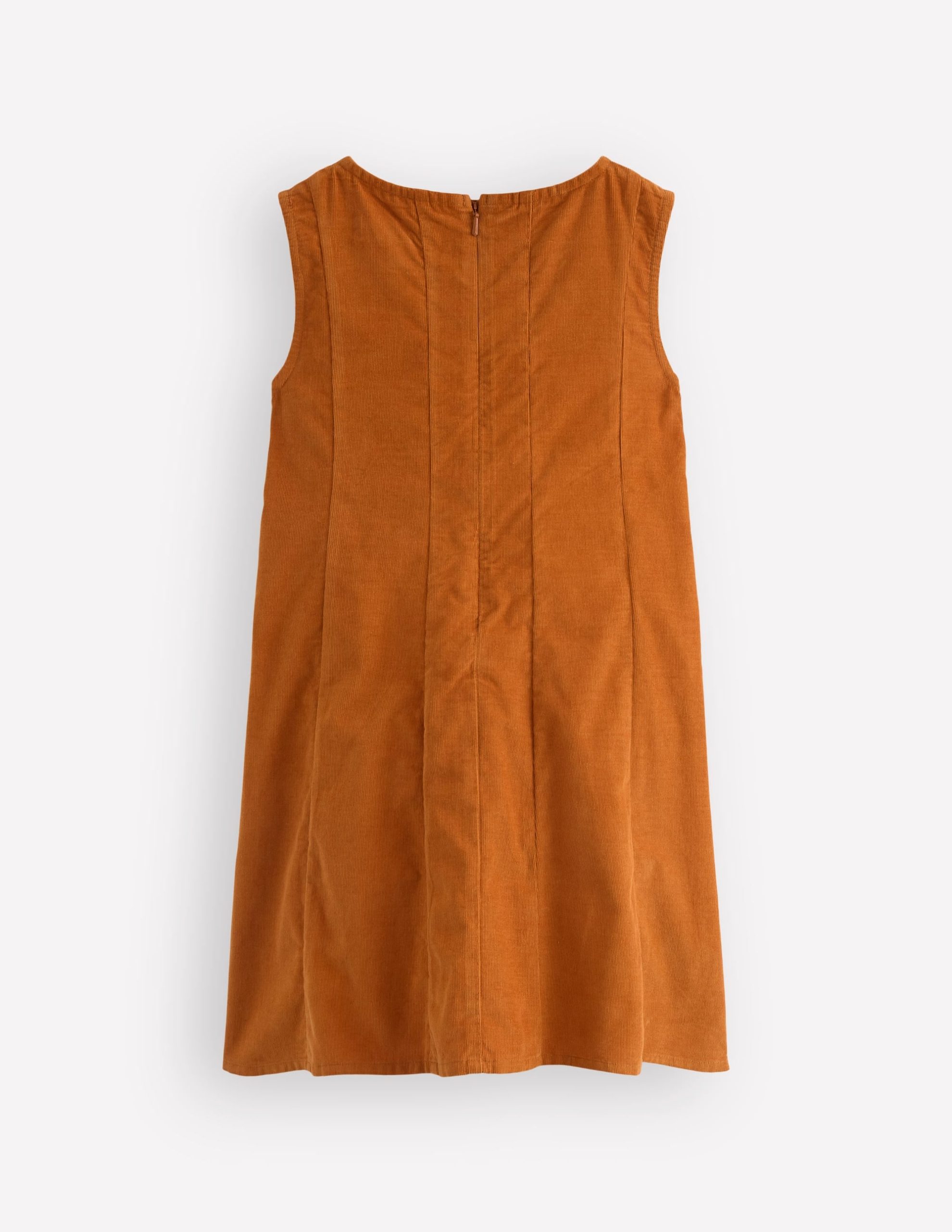 Willa Pinafore Dress-Almond Brown - Image 2