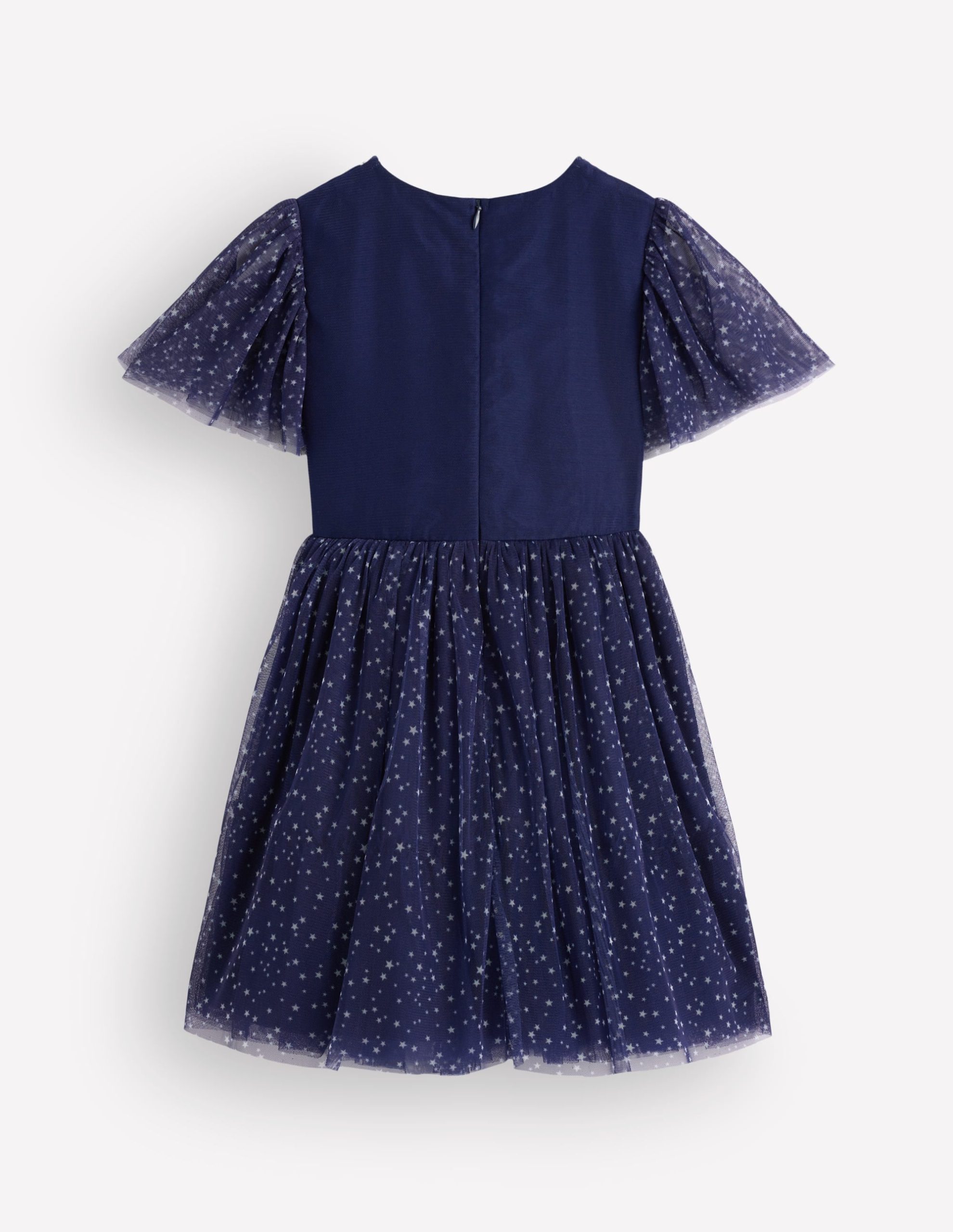 Appliqué Tulle Dress-College Navy Spiders Web - Image 5