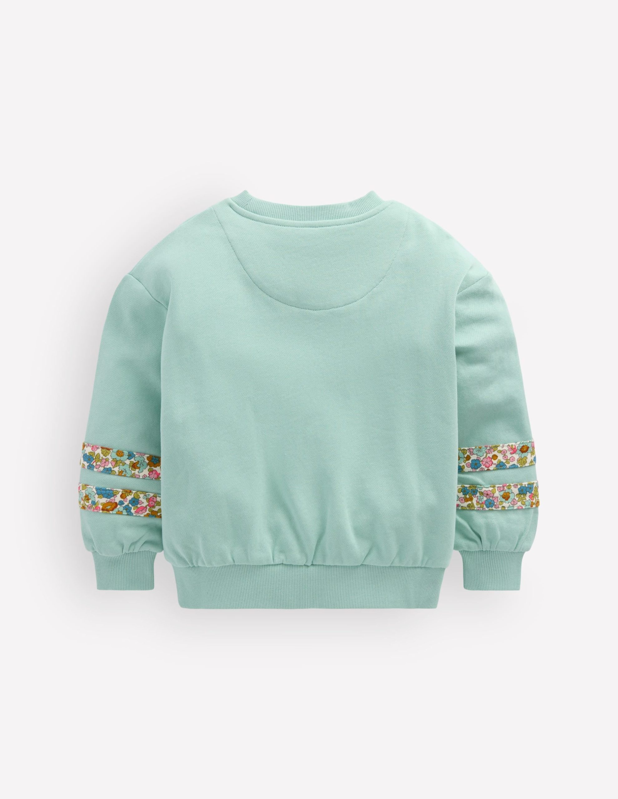 Relaxed Panel Sweatshirt-Harbor Grey Floral - Image 2