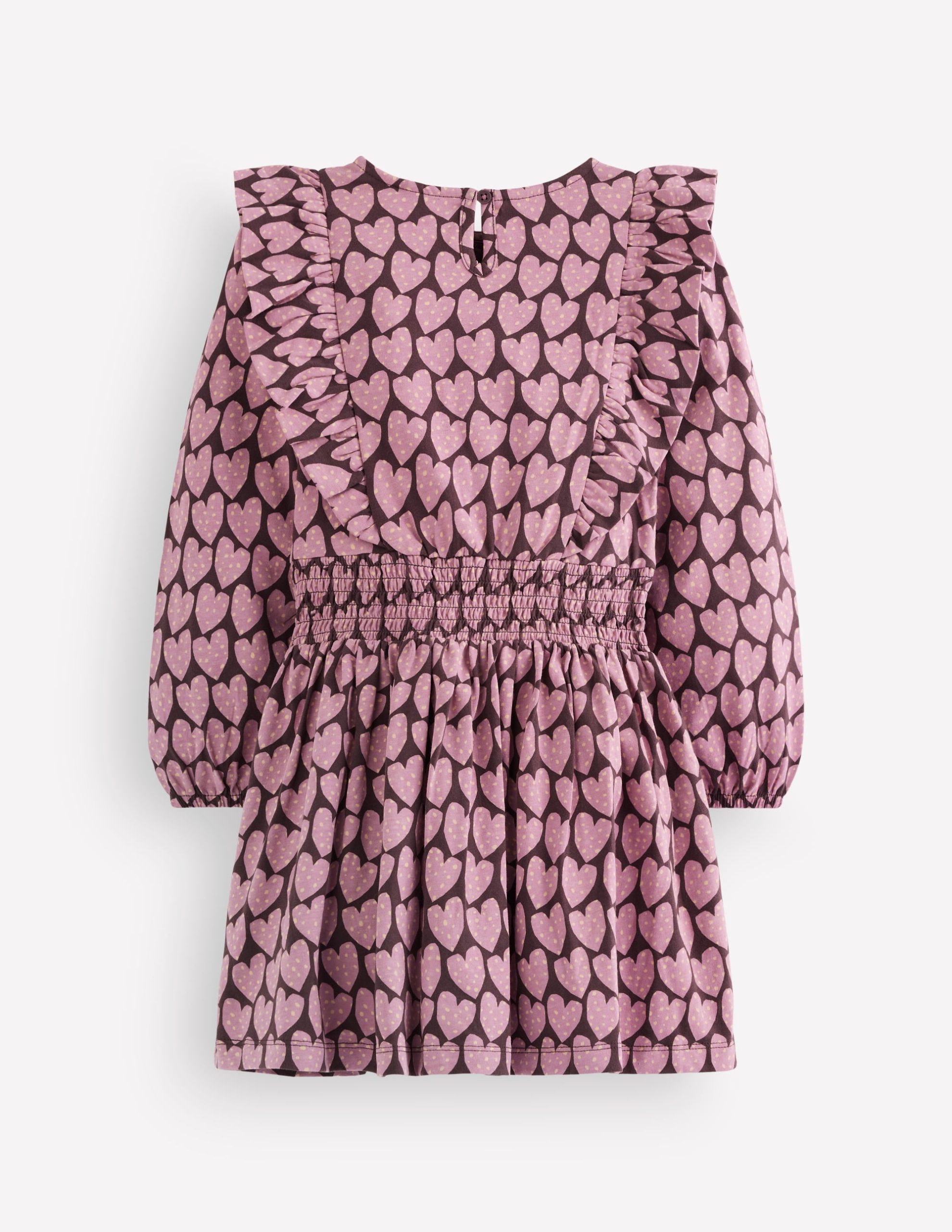 Suki Shirred Jersey Dress-Purple Hearts - Image 2