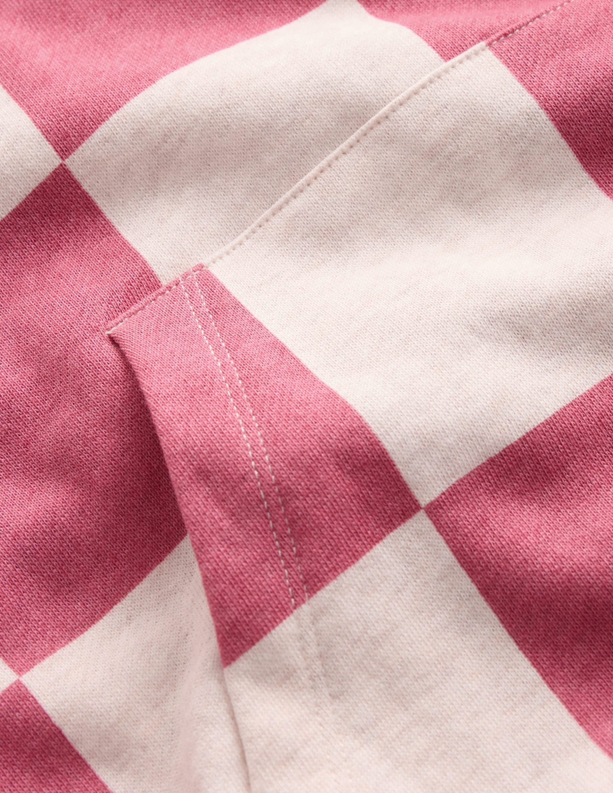 Fun Print Hoody-Pink Checkerboard - Image 3