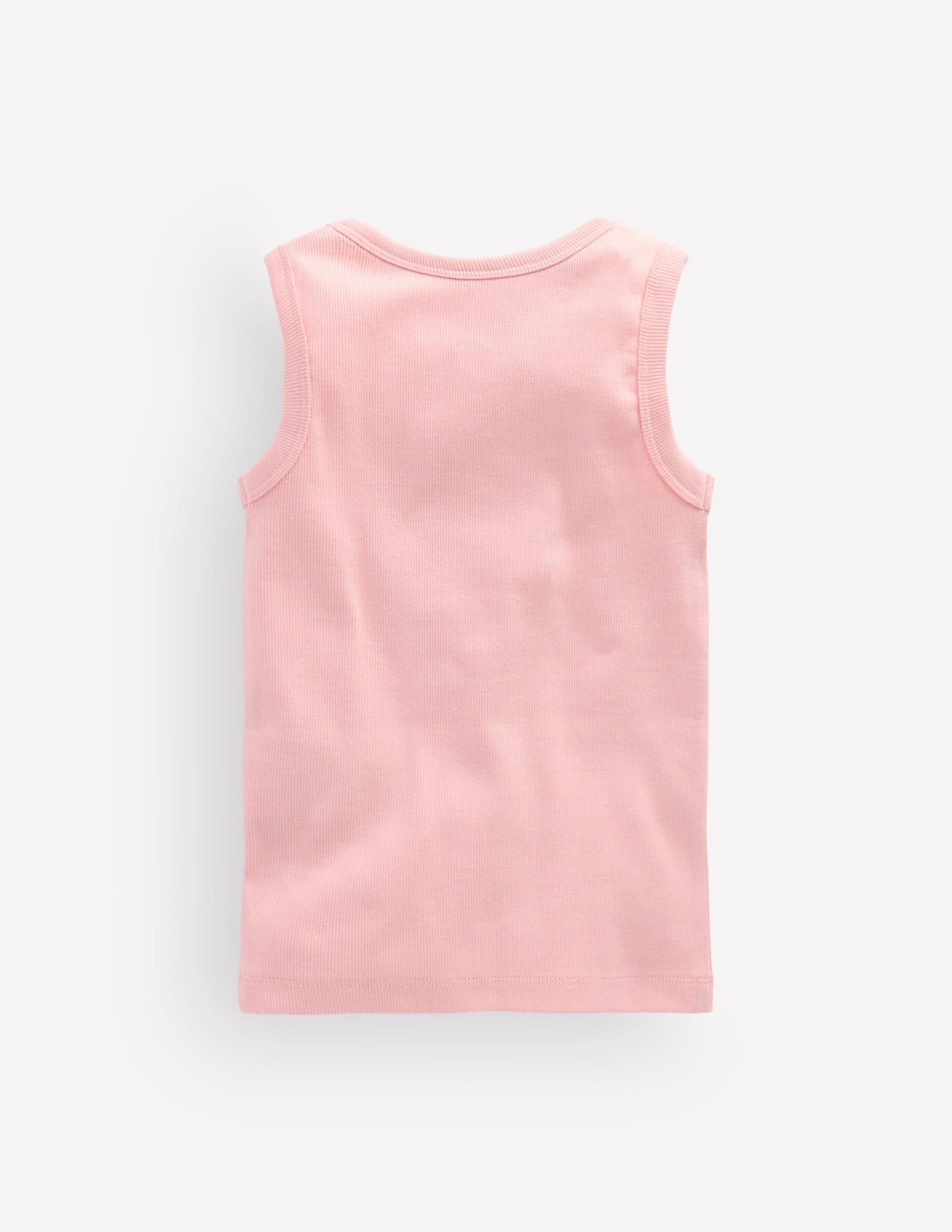 Henley Ribbed Tank-Chalk Pink - Image 2