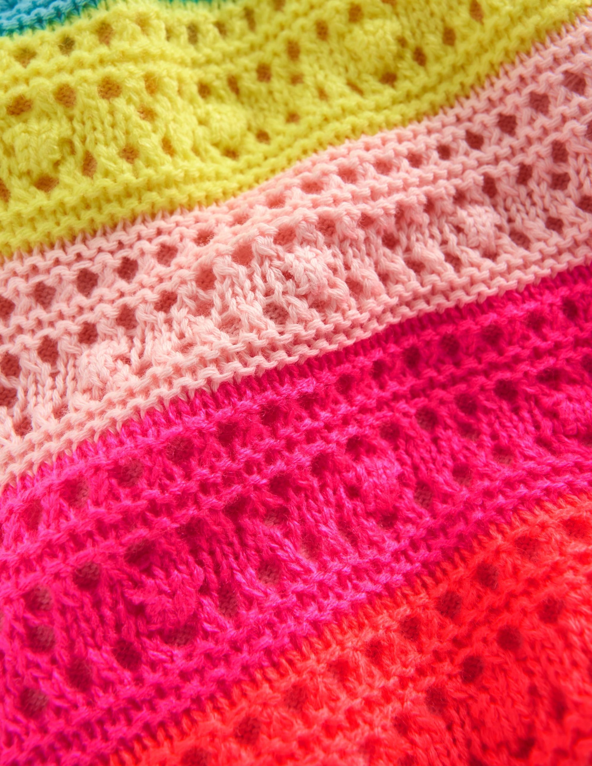 Knitted Shorts-Neon Multi Stripe - Image 3