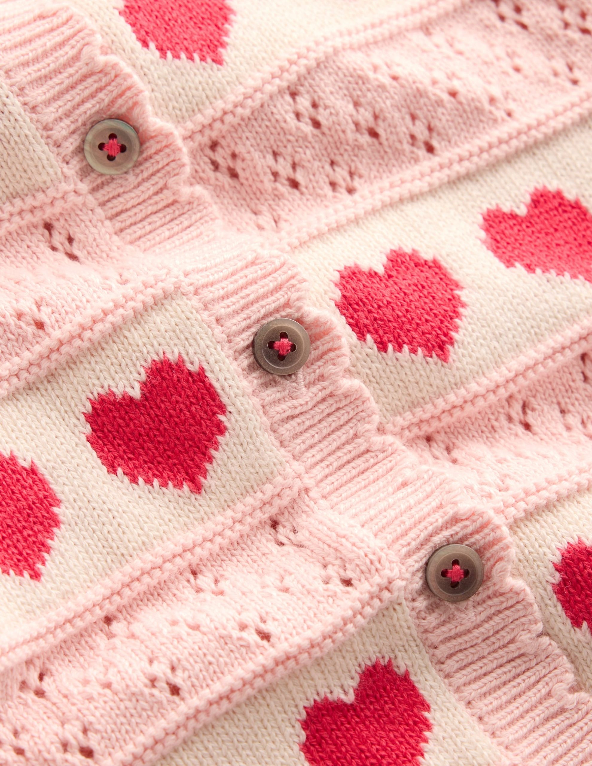 Pretty Scallop Cardigan-Chalk Pink - Image 3