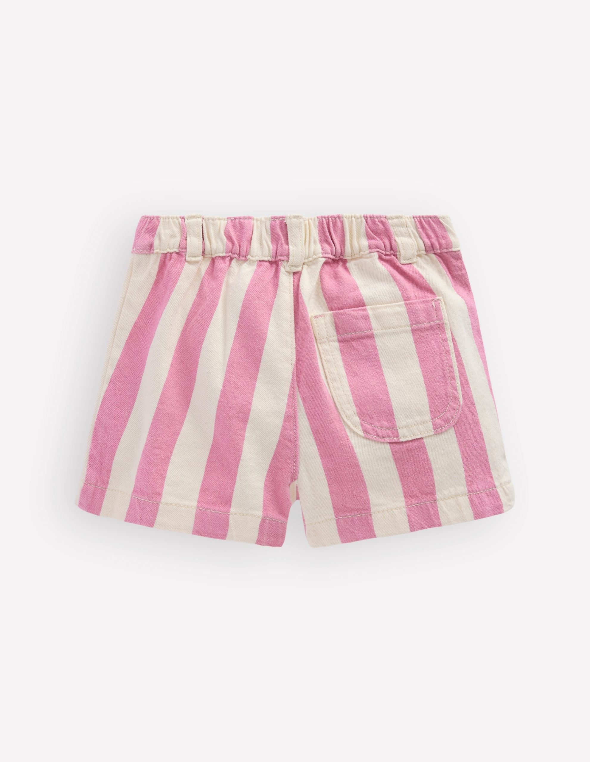 Patch Pocket Shorts-Pink Stripe - Image 2