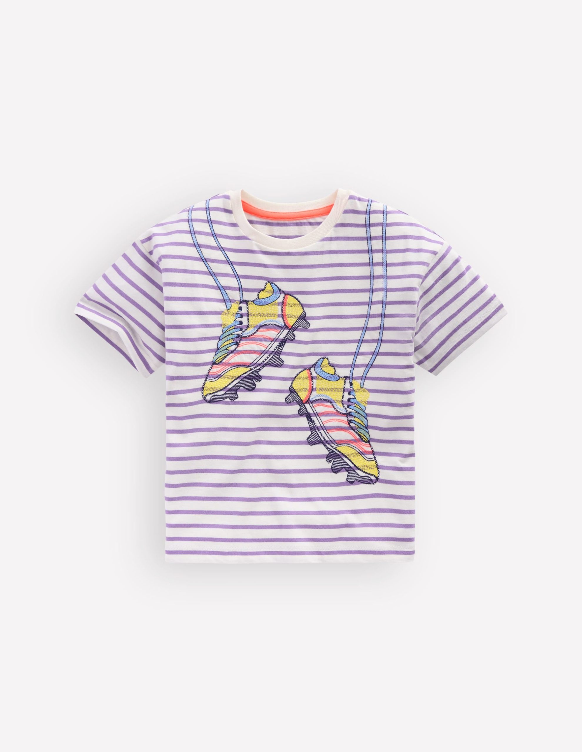 Easy Applique T-shirt-Aster Purple/ Ivory Shoes