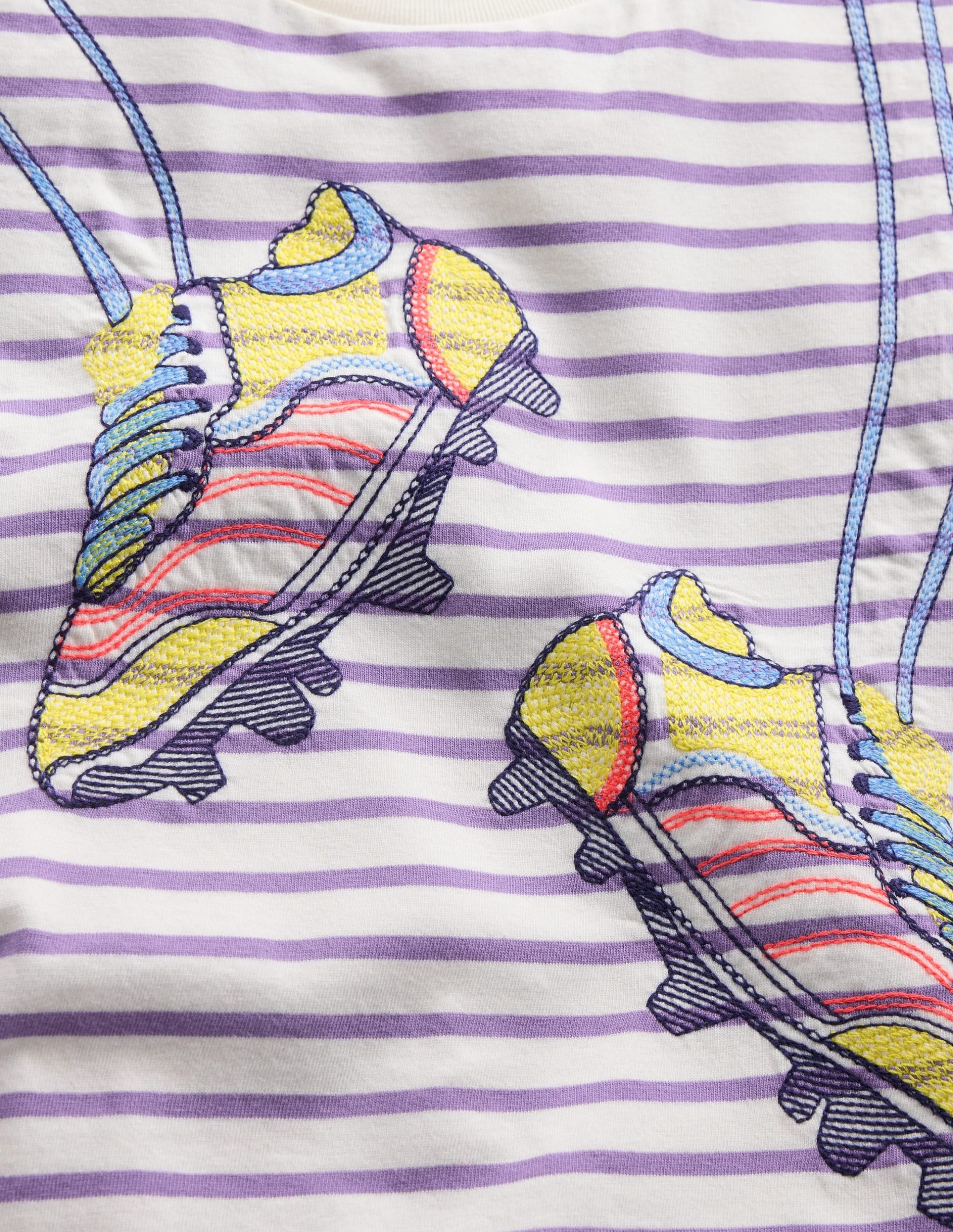 Easy Applique T-shirt-Aster Purple/ Ivory Shoes - Image 3
