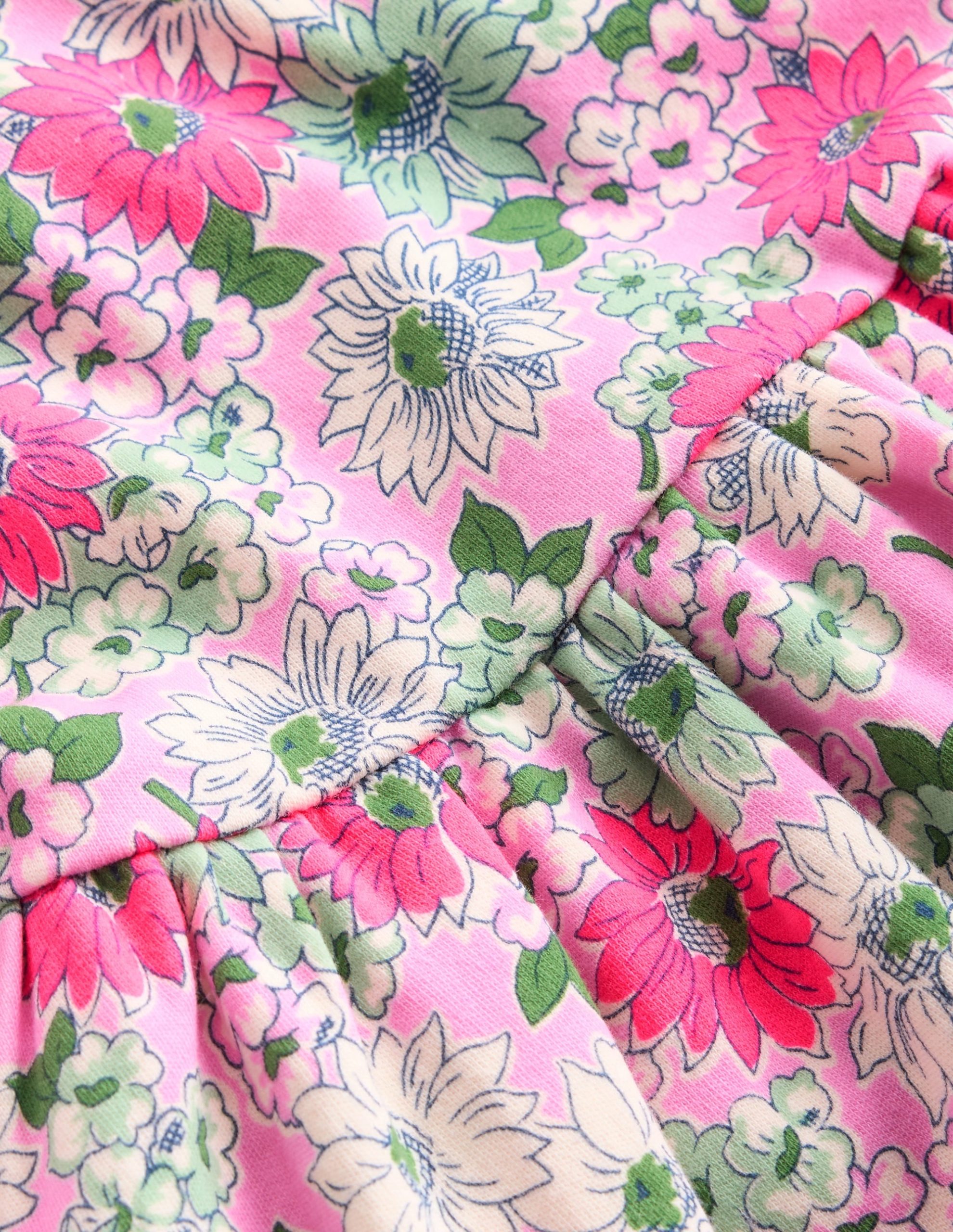 Twirly Jersey Dress-Pink Floral - Image 7