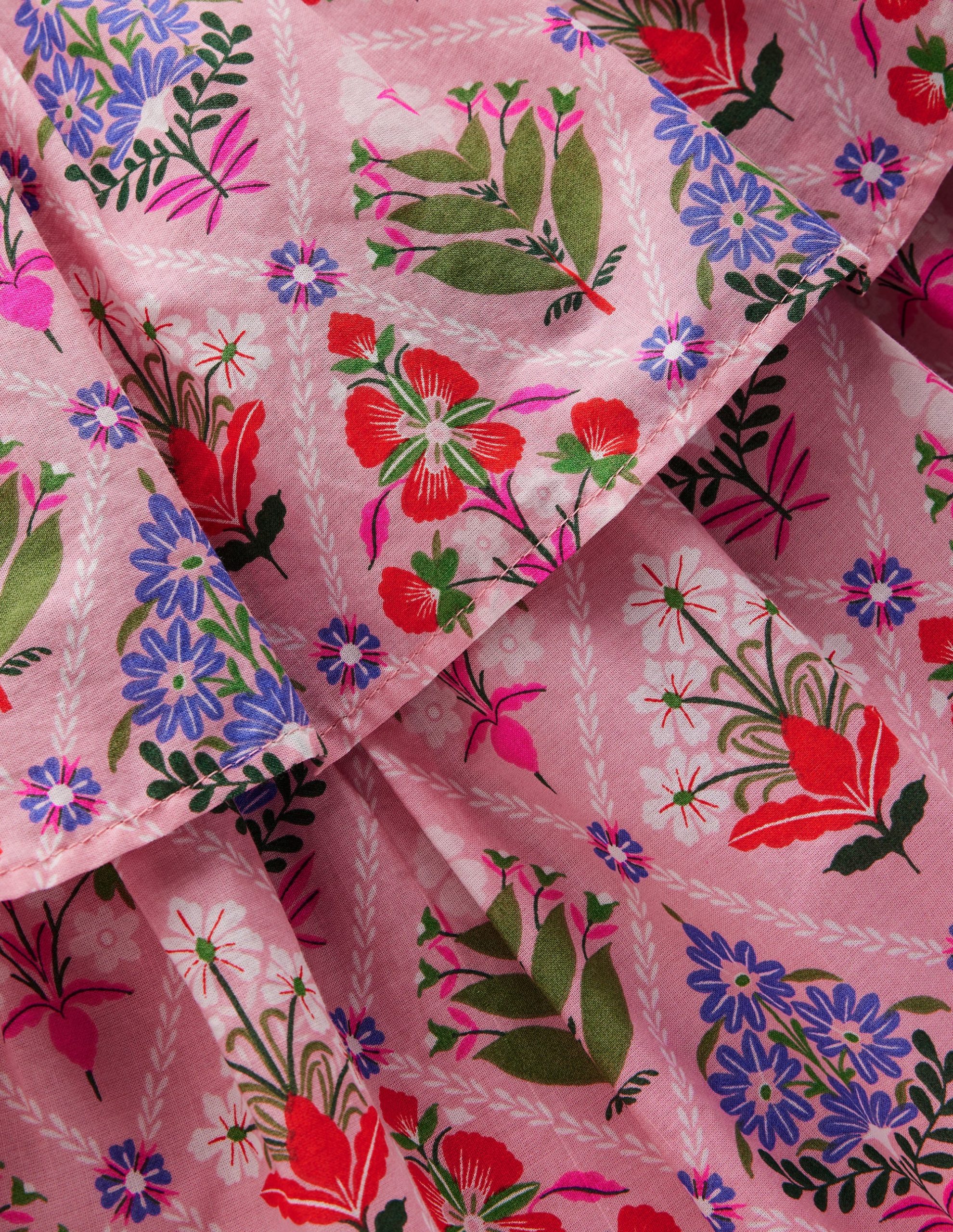 Woven Mix Twirly Dress-Multi Diamond Floral - Image 3