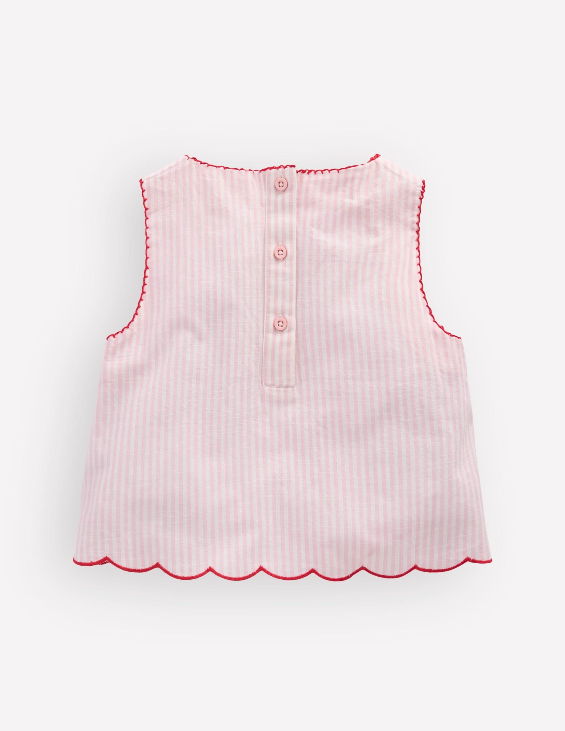 Woven Shell Top-Chalk Pink/ Ivory Floral - Image 2