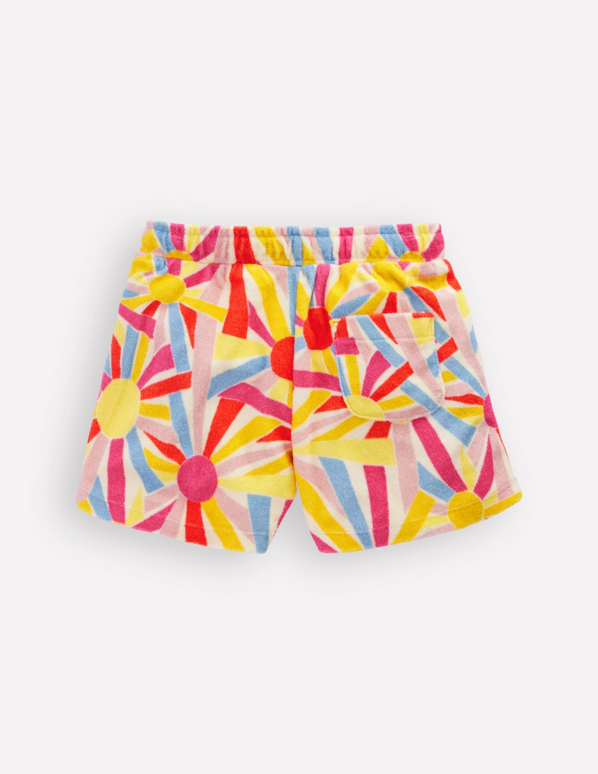 Patch Pocket Towelling short-Soft Ivory Sunburst - Image 2