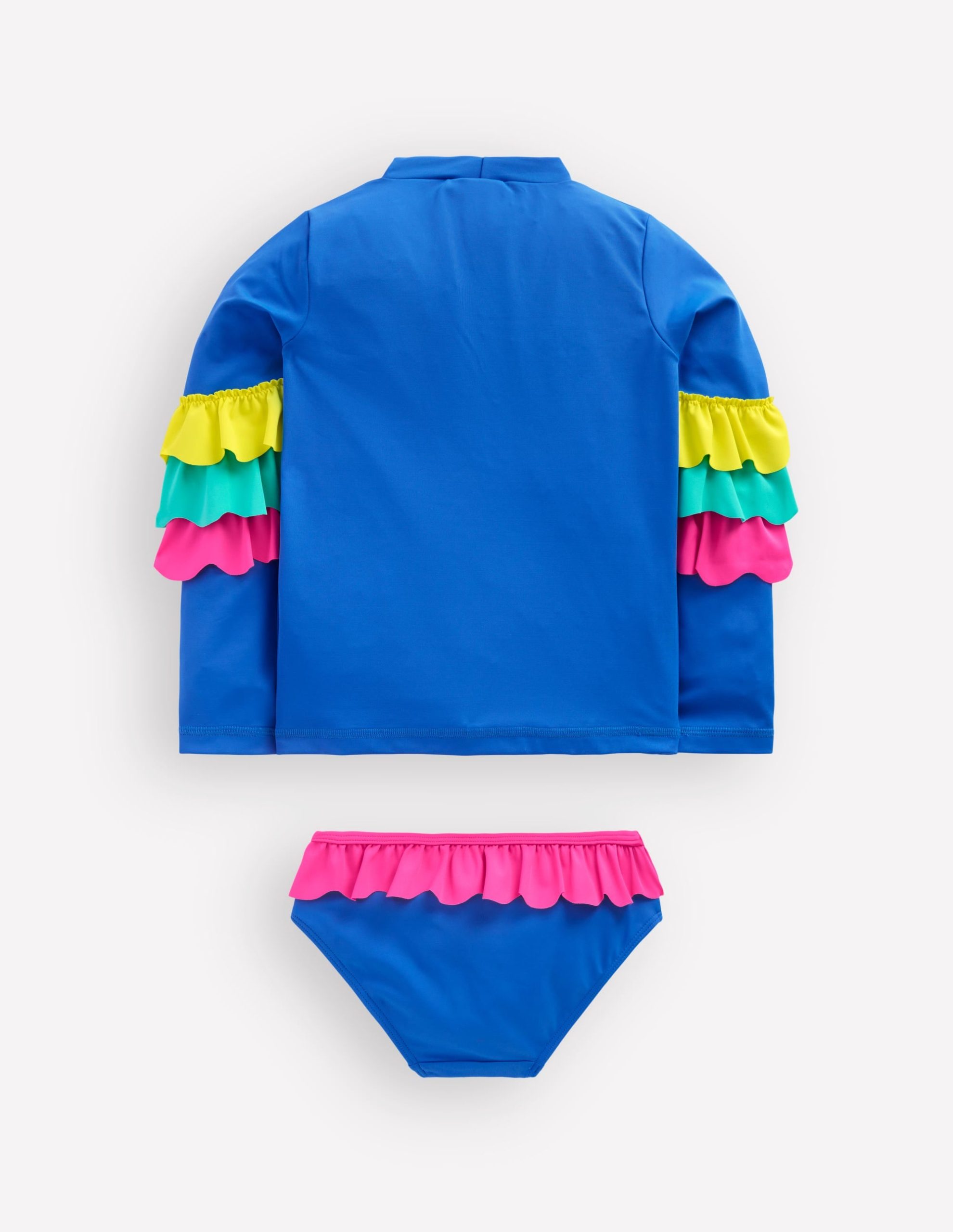 Appliqué Rash Vest Set-Azure Blue Parrot - Image 3