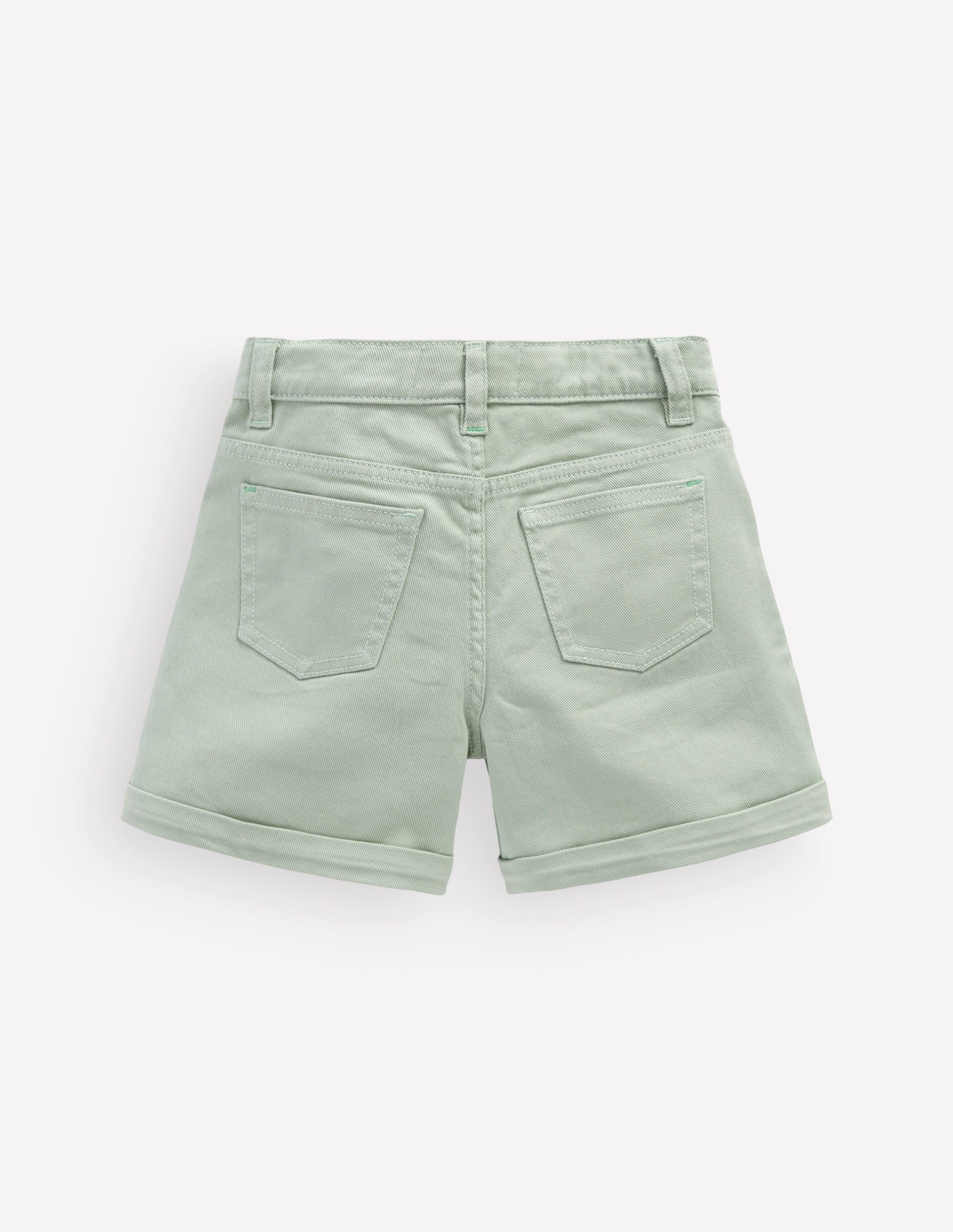 Woven Turn Back Short-Pale Green - Image 2