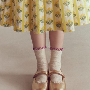 Scallop Mary Janes-Gold