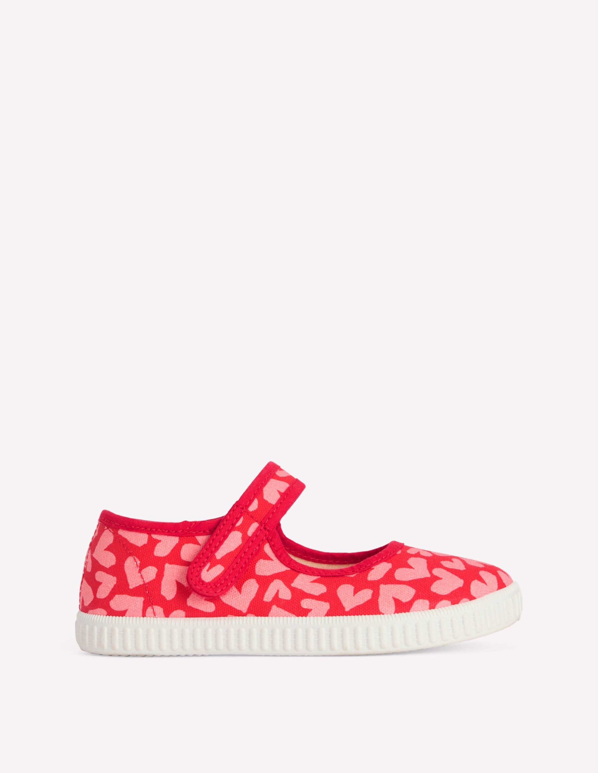 Canvas Mary Janes-Hearts