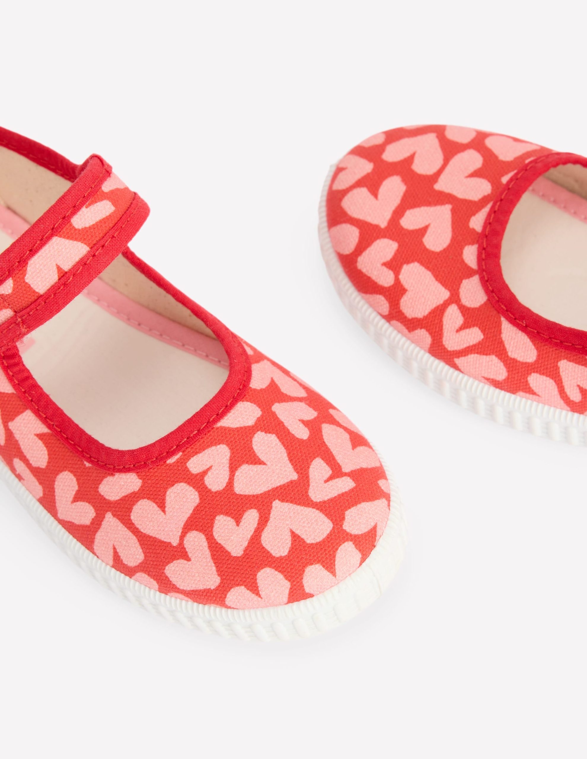 Canvas Mary Janes-Hearts - Image 3