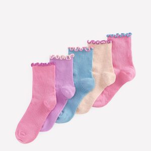 5-Pack Frill Socks-Multi spring