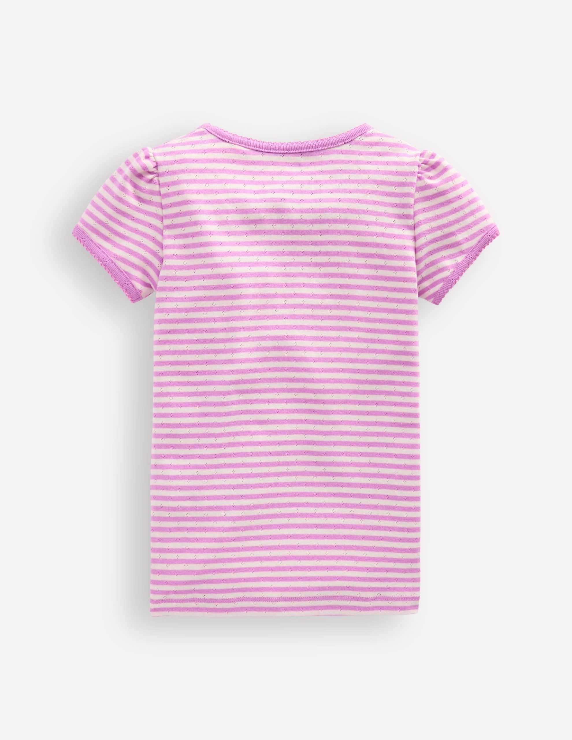 Short Sleeve Pointelle Top-Sugared - Image 2