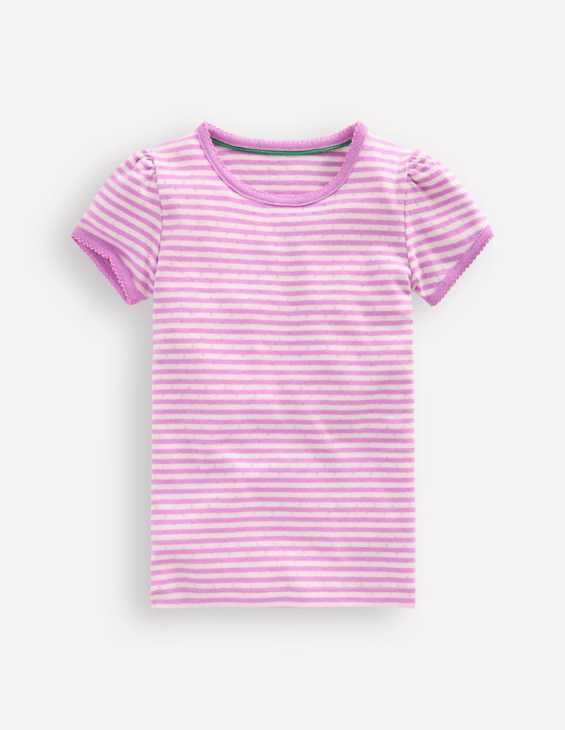 Short Sleeve Pointelle Top-Sugared