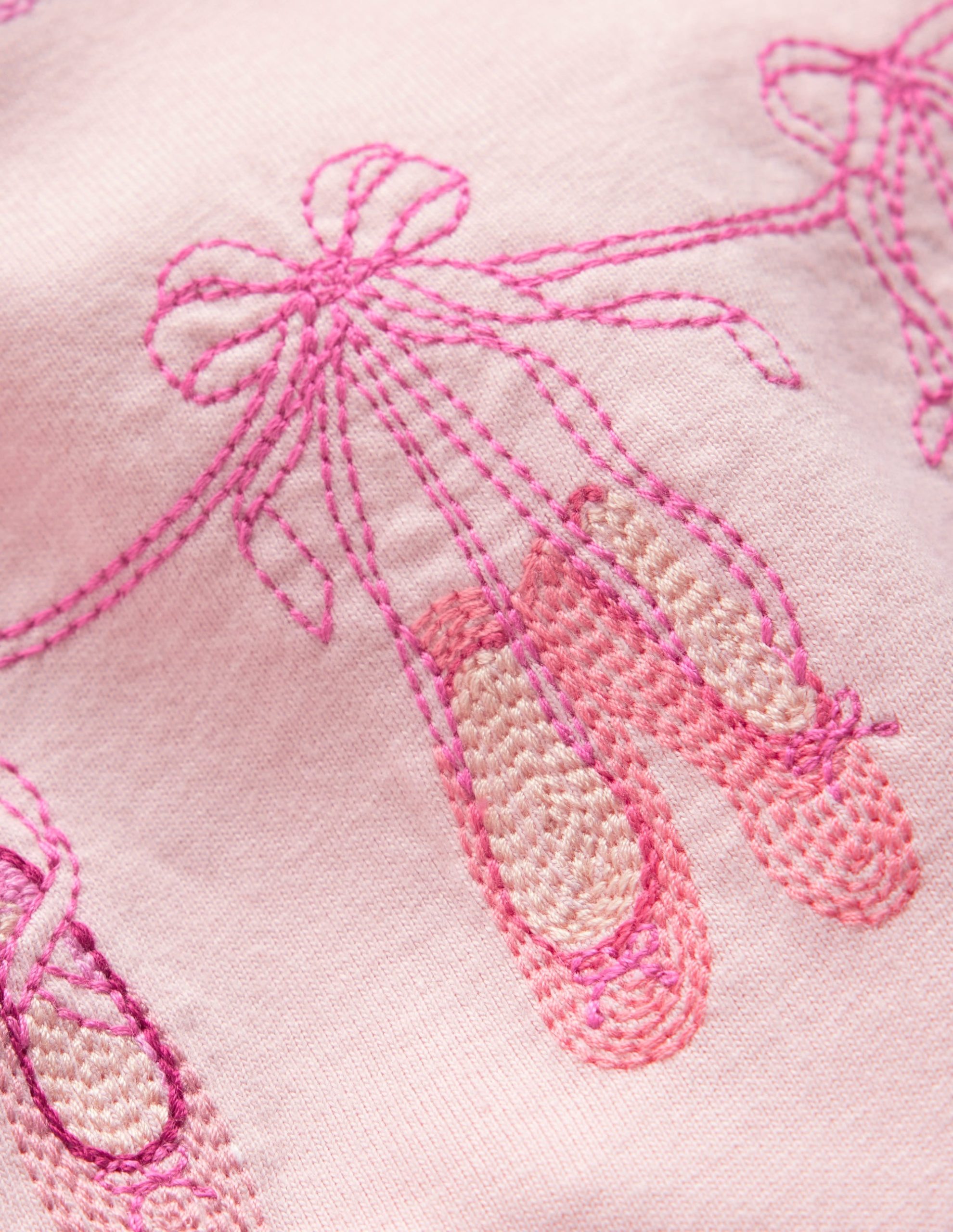 Puff Sleeve Superstitch Top-French Pink Ballet Shoes - Image 3