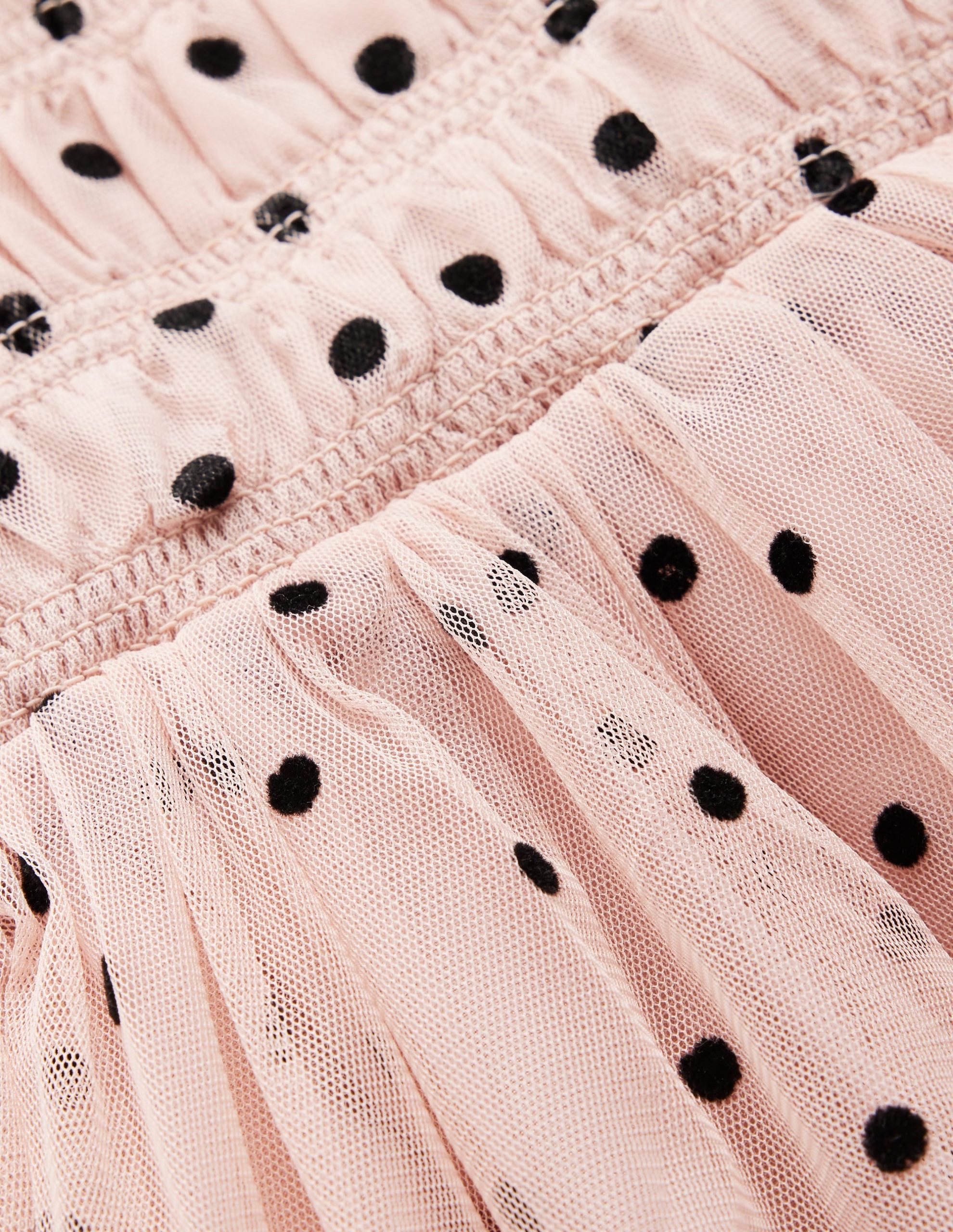 Tulle Ruffle Occasion Dress-Rose Smoke Flock Spot - Image 6