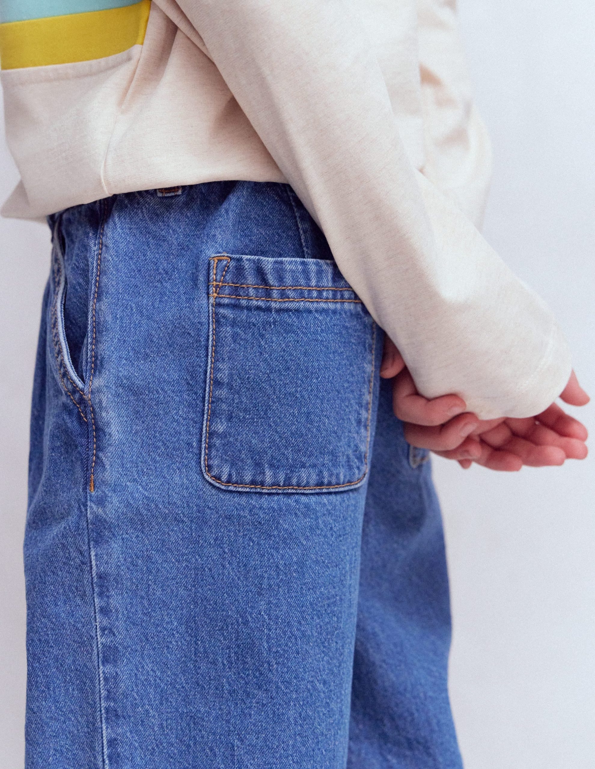 Pleat Jeans-Mid Vintage Denim - Image 2