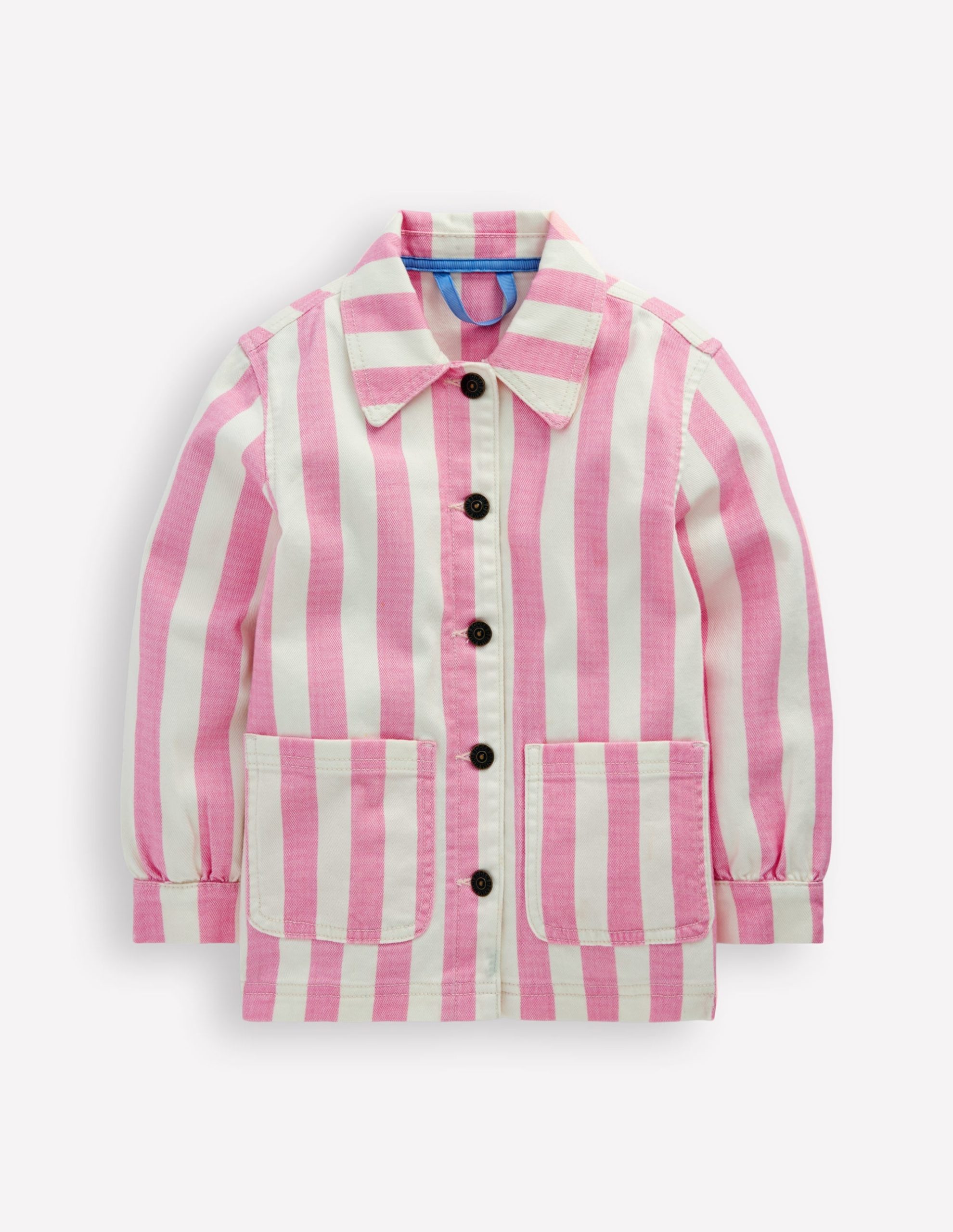 Denim Jacket-Pink Stripes - Image 4