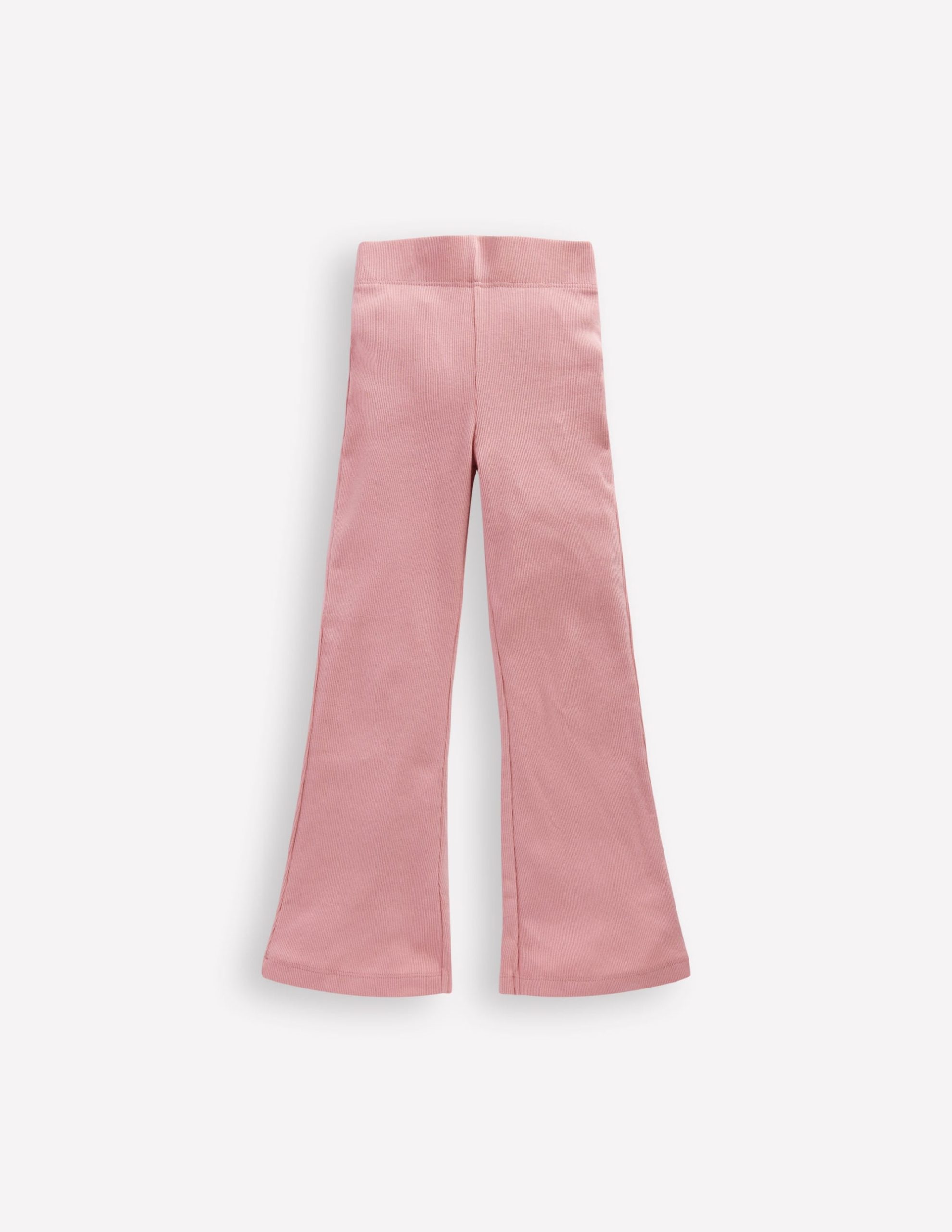 Ribbed Flared Leggings-Vintage Pink - Image 2