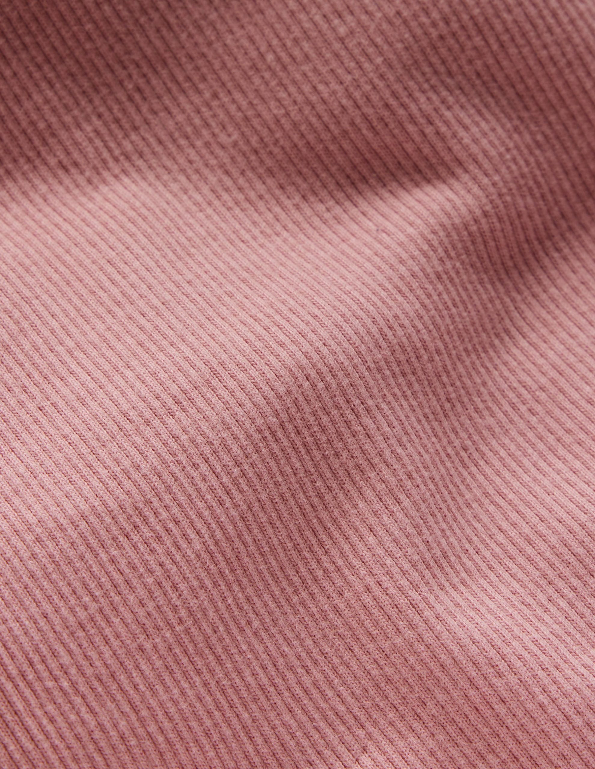 Ribbed Flared Leggings-Vintage Pink - Image 3