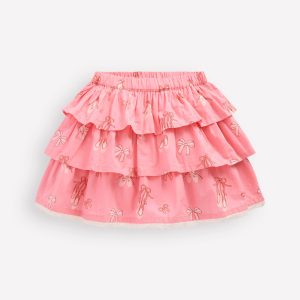 Ruffle Tiered Skirt-Pale Pink Ballet Shoes