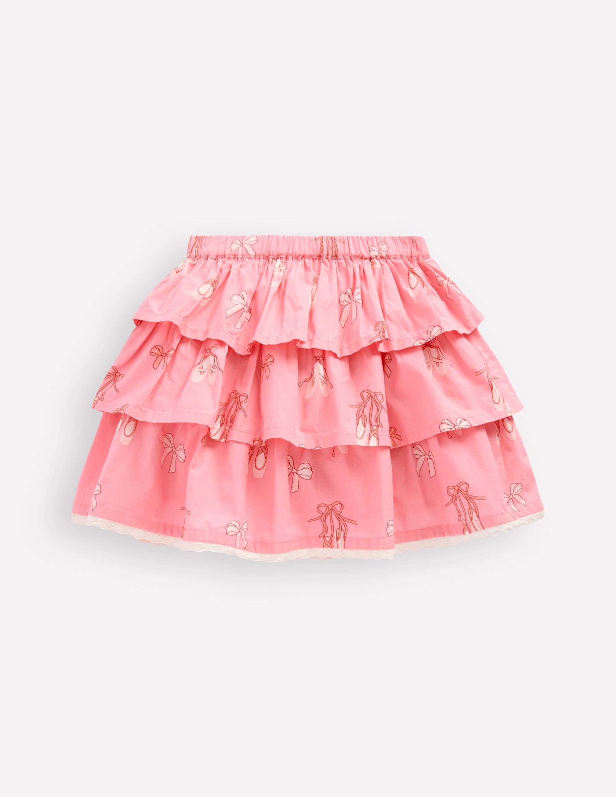 Ruffle Tiered Skirt-Pale Pink Ballet Shoes - Image 2