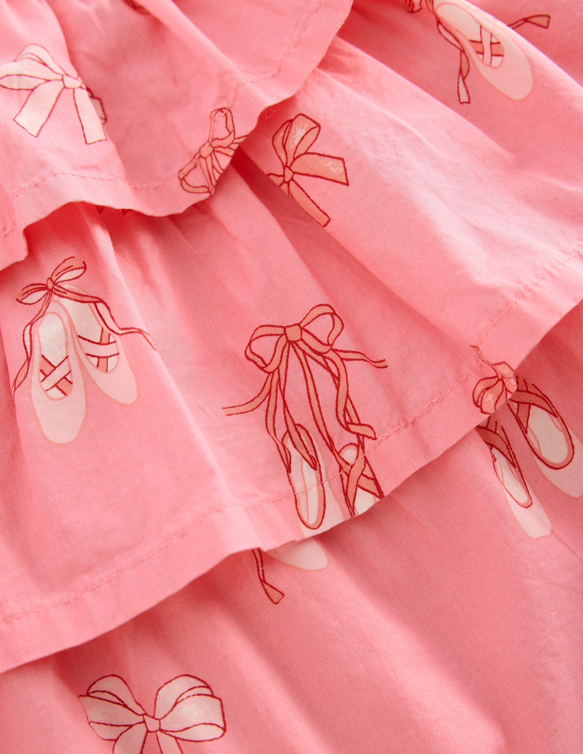 Ruffle Tiered Skirt-Pale Pink Ballet Shoes - Image 3