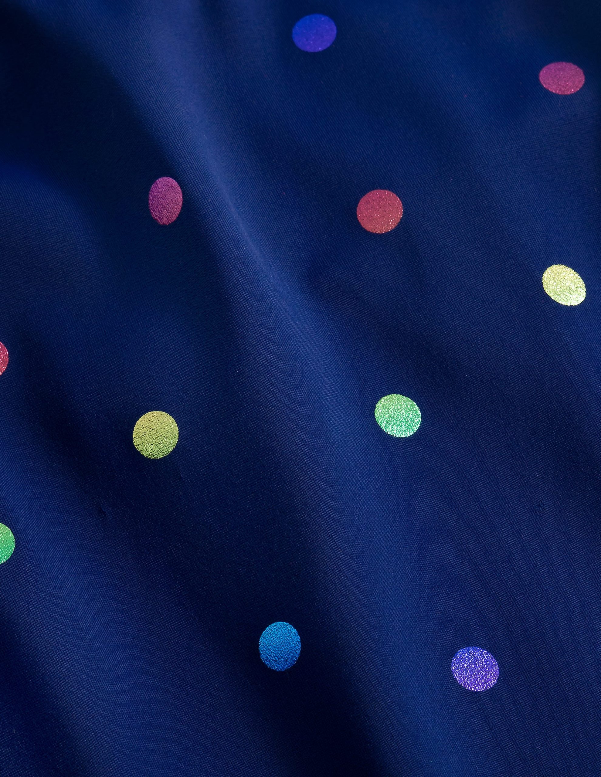 Cross-Back Tankini Top-Rainbow Foil Confetti Spot - Image 3