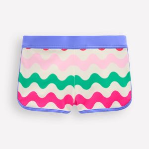 Patterned Swim Shorts-Multi Wave