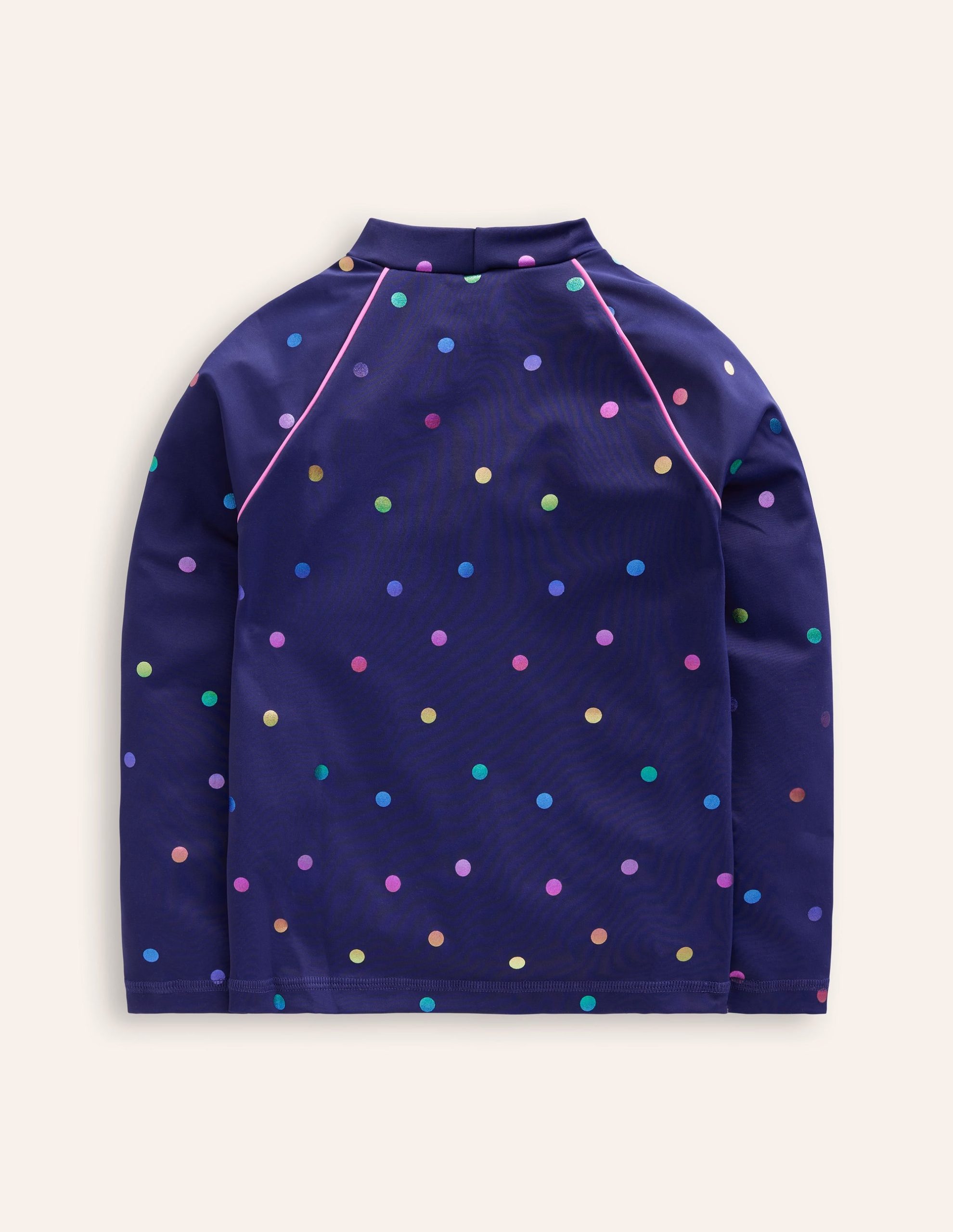 Sunsafe Patterned Rash Vest-Rainbow Foil Confetti Spot - Image 2