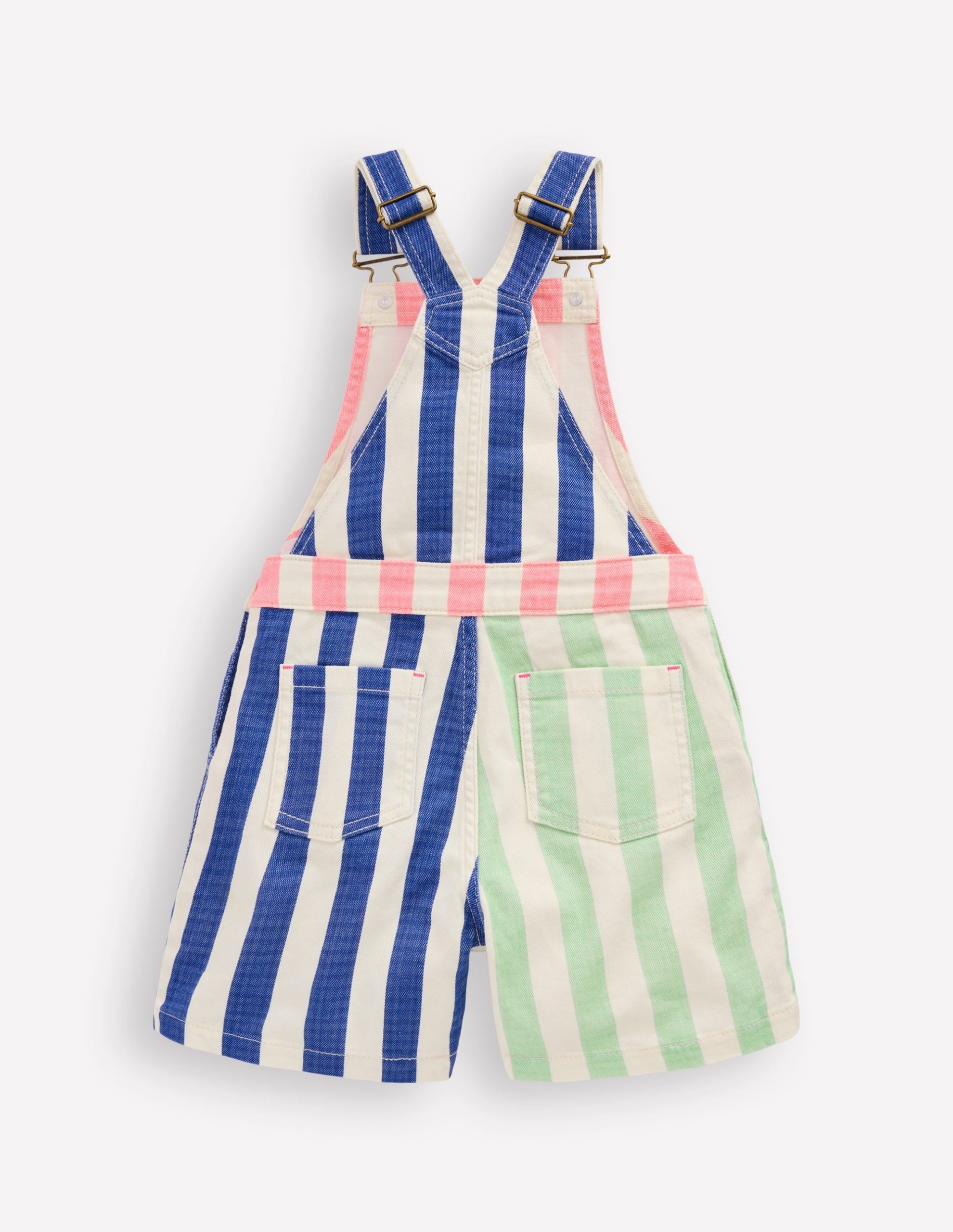Short Overalls-Multi Hotch Potch Stripe - Image 2