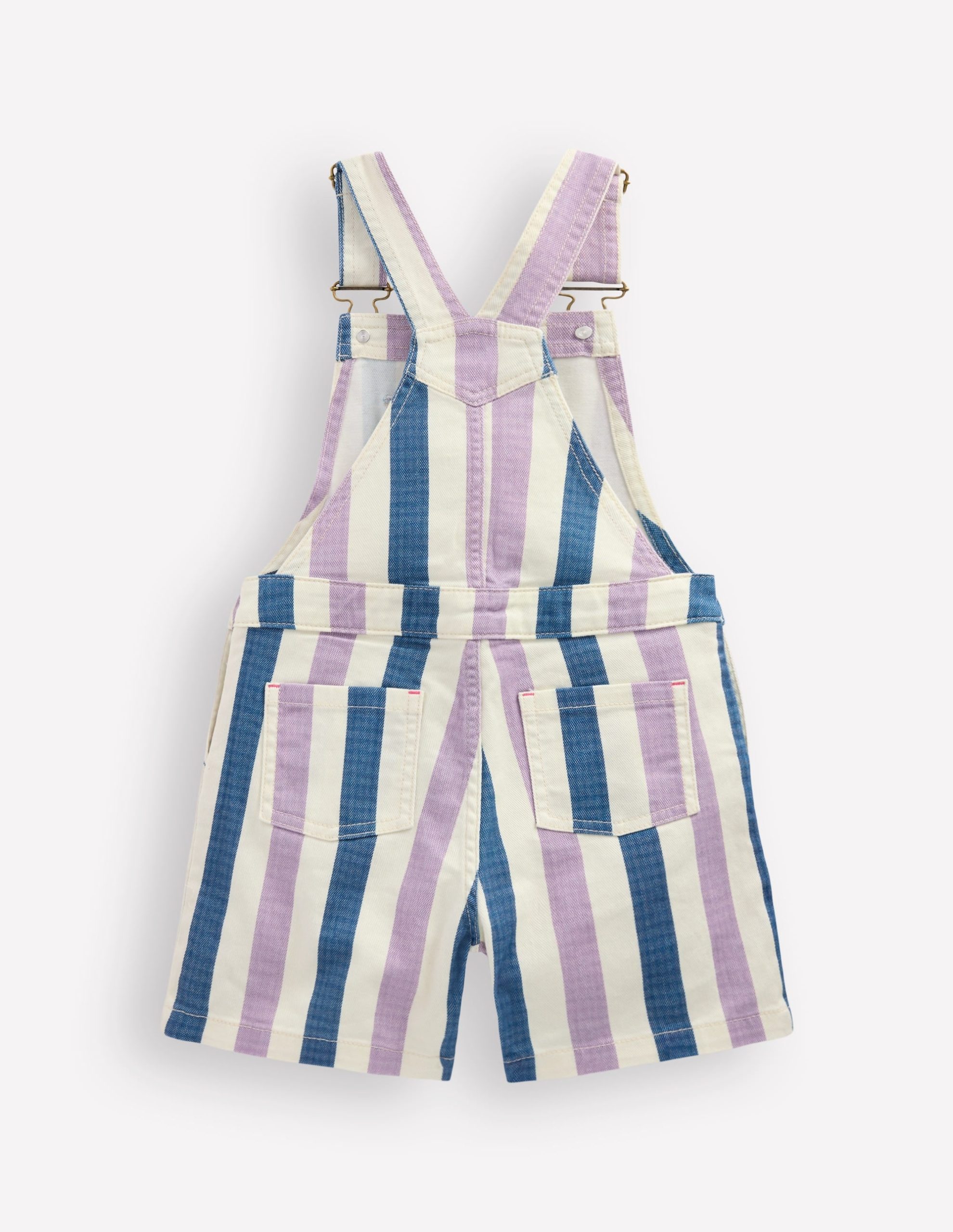 Short Overalls-Purple/Navy Stripe - Image 2